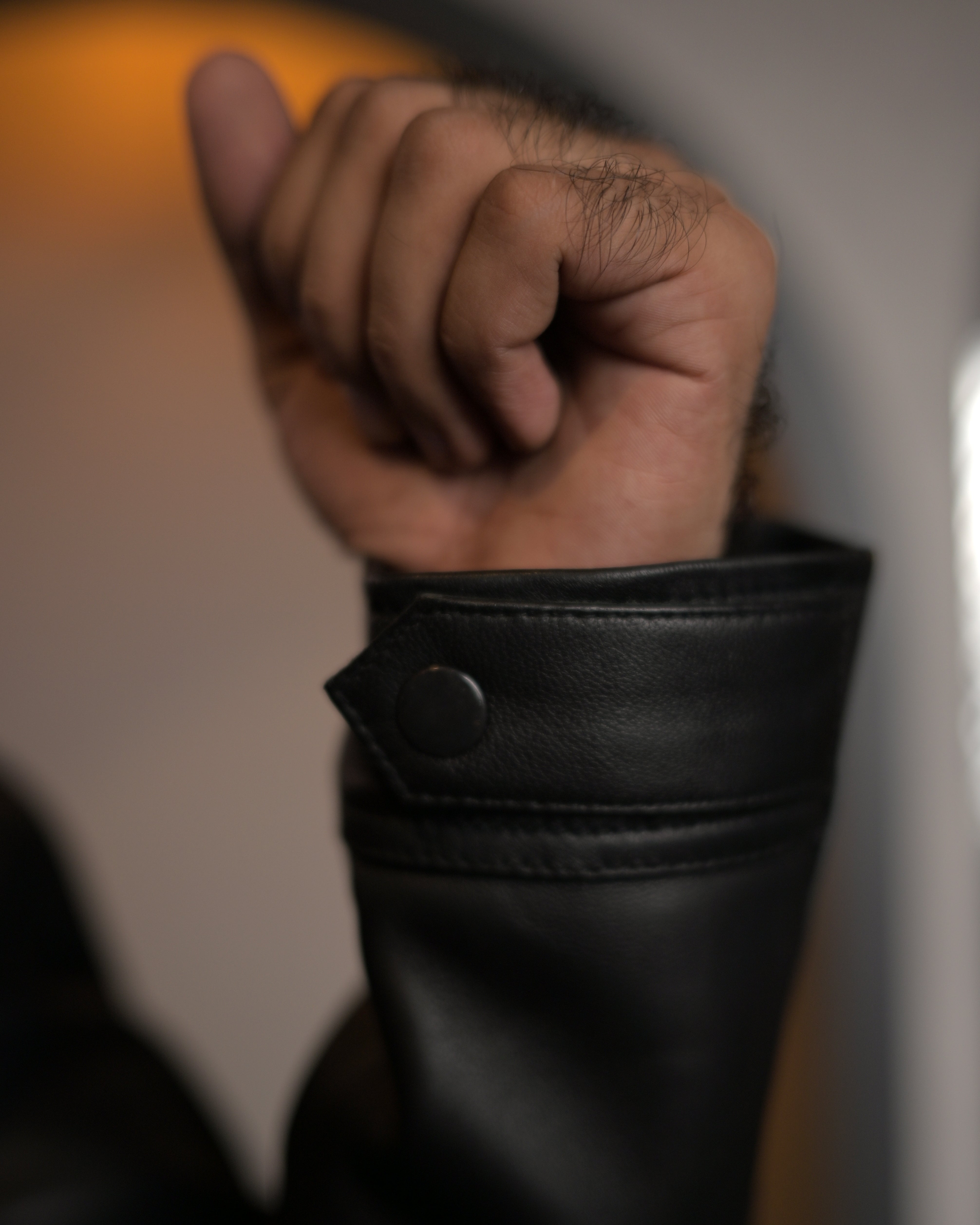 Black Leather Jacket sf002