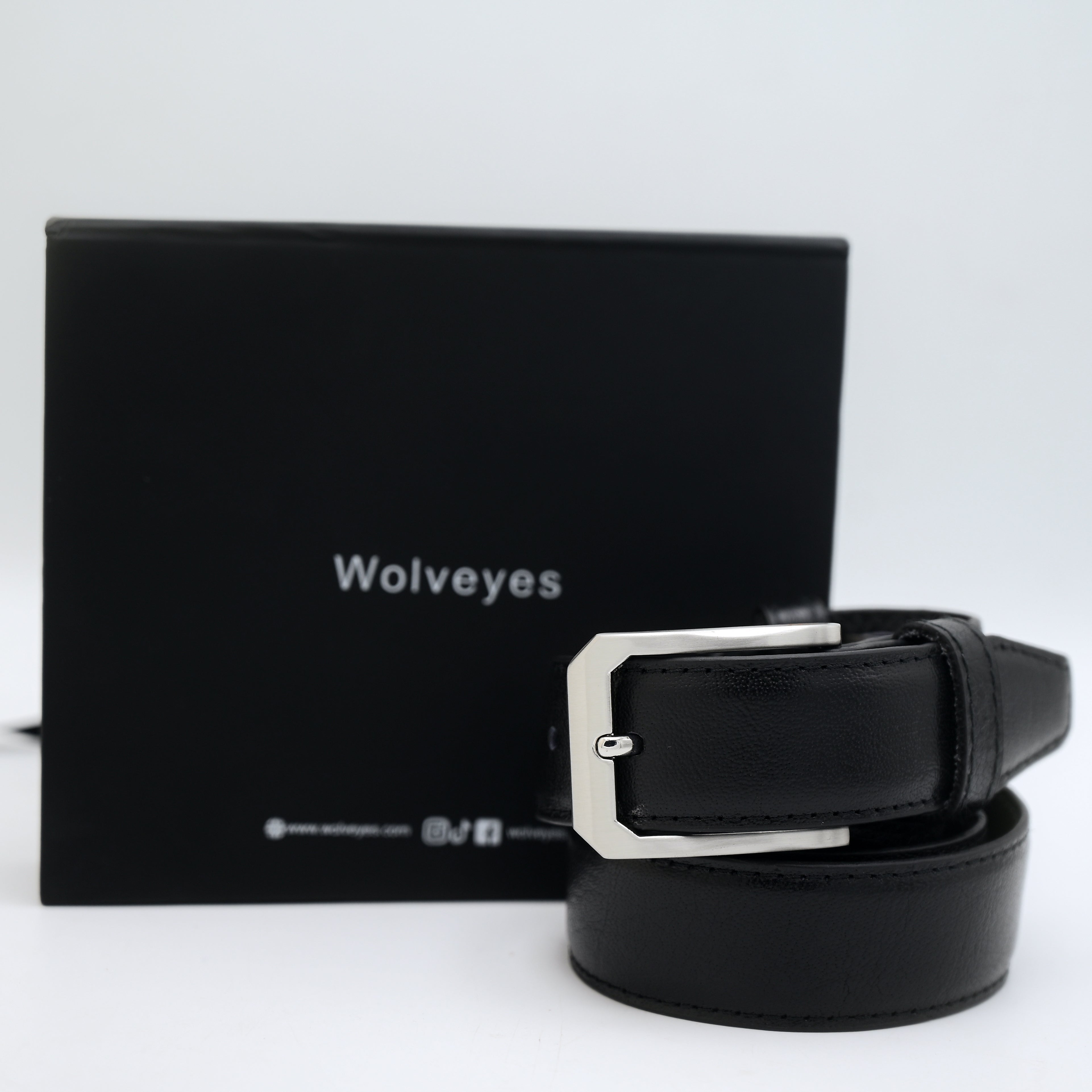 Classic Leather Dress Belt CLD01 (Black) – Wolveyes