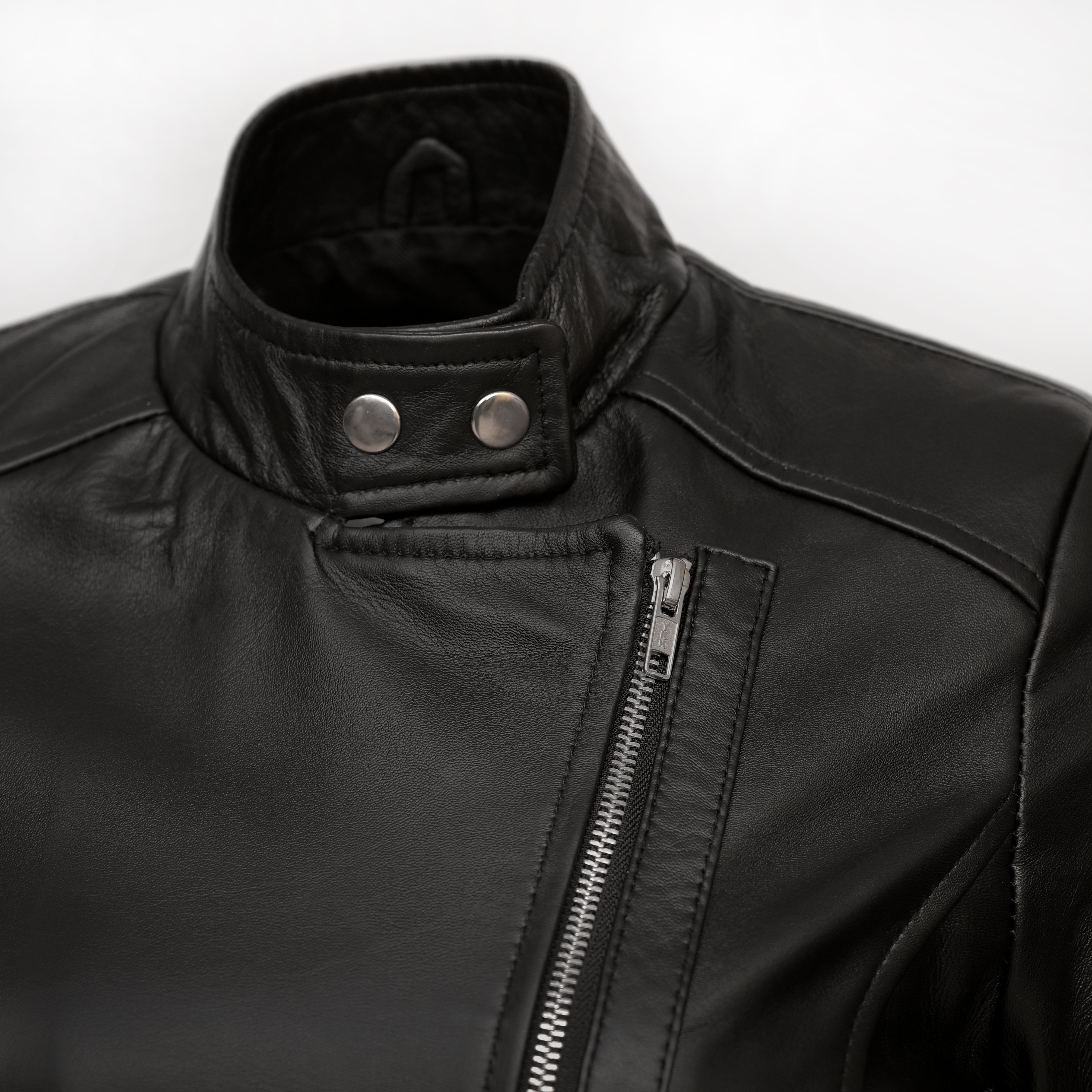 Female Classic Leather Long Coat – Fl01