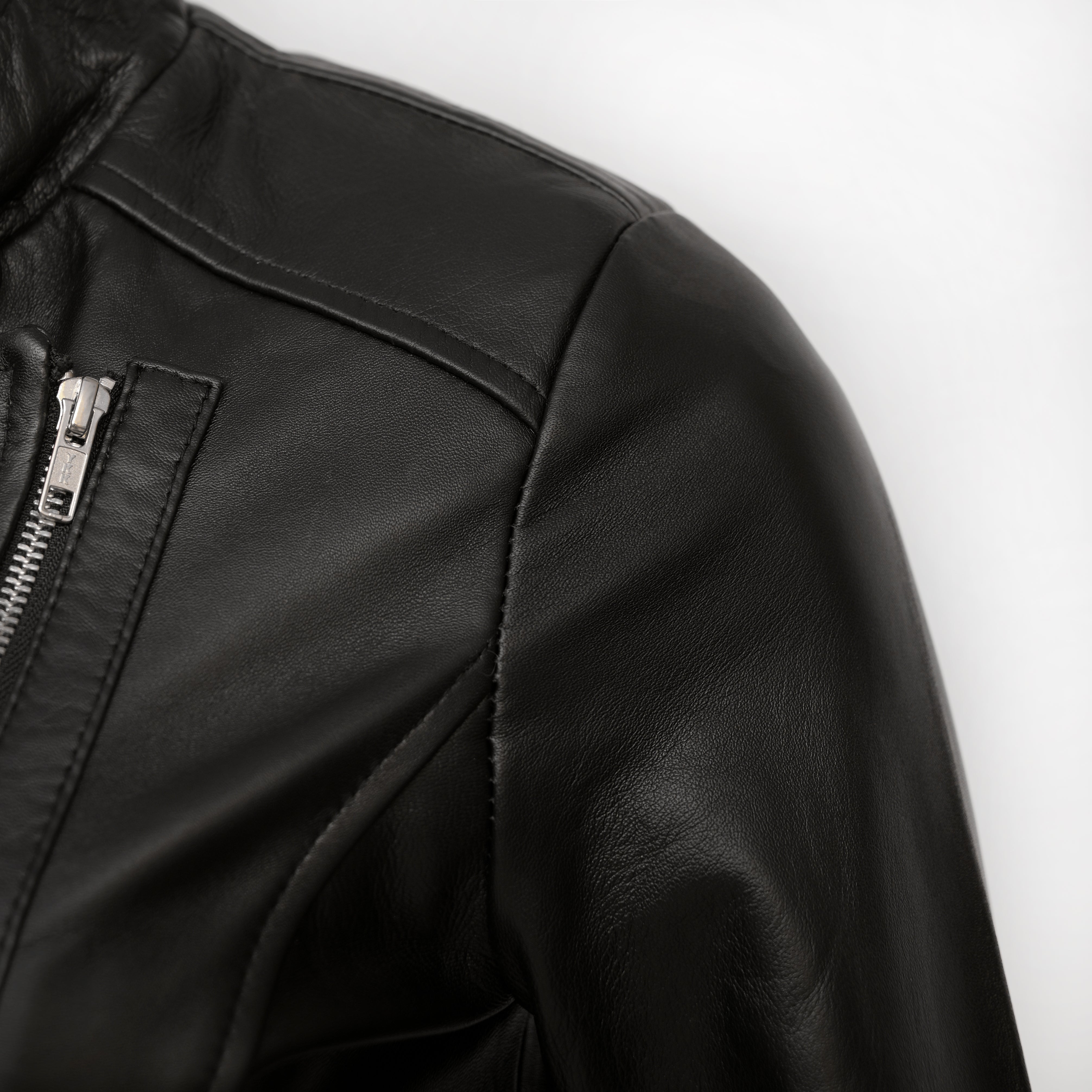 Female Classic Leather Long Coat – Fl01