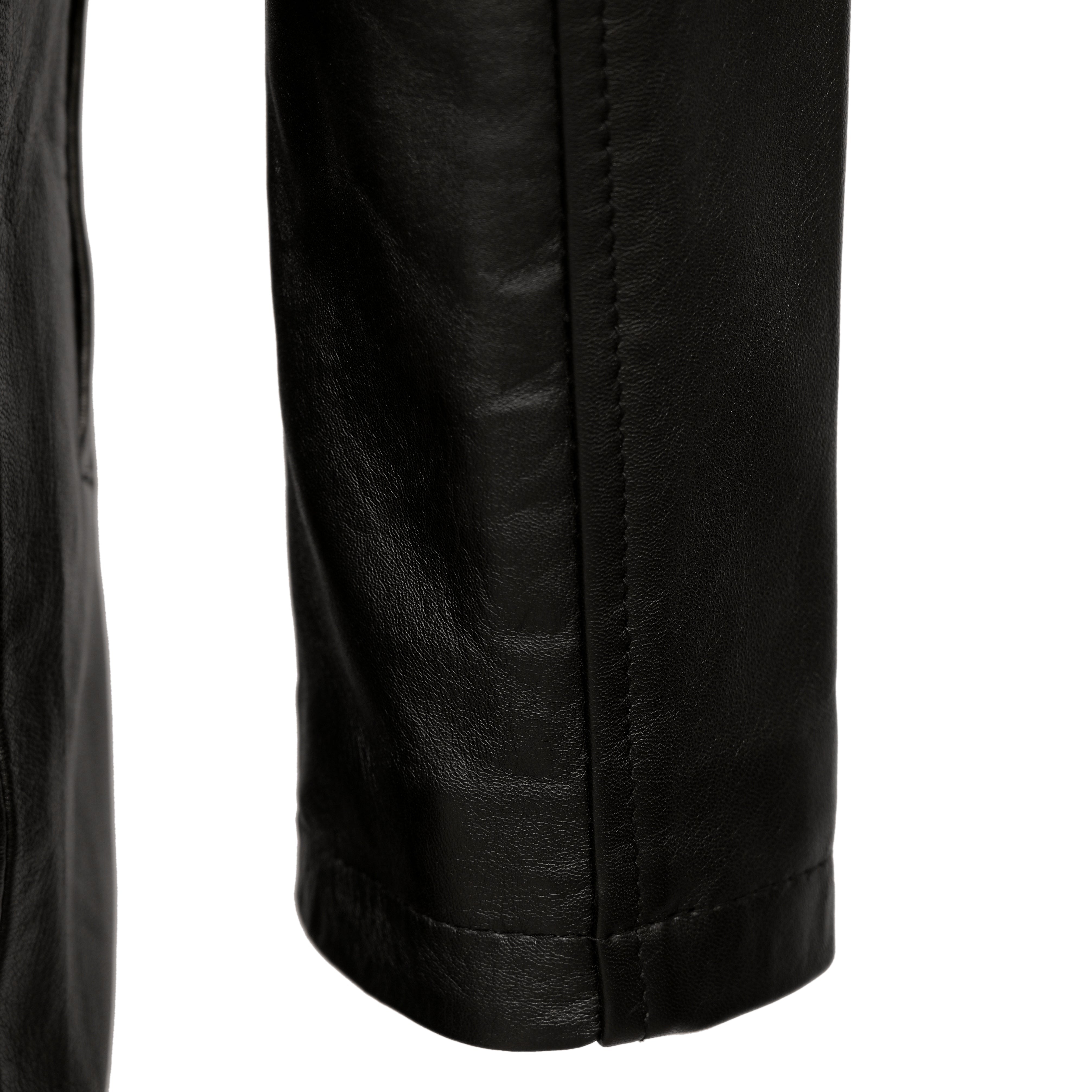 Female Classic Leather Long Coat – Fl01