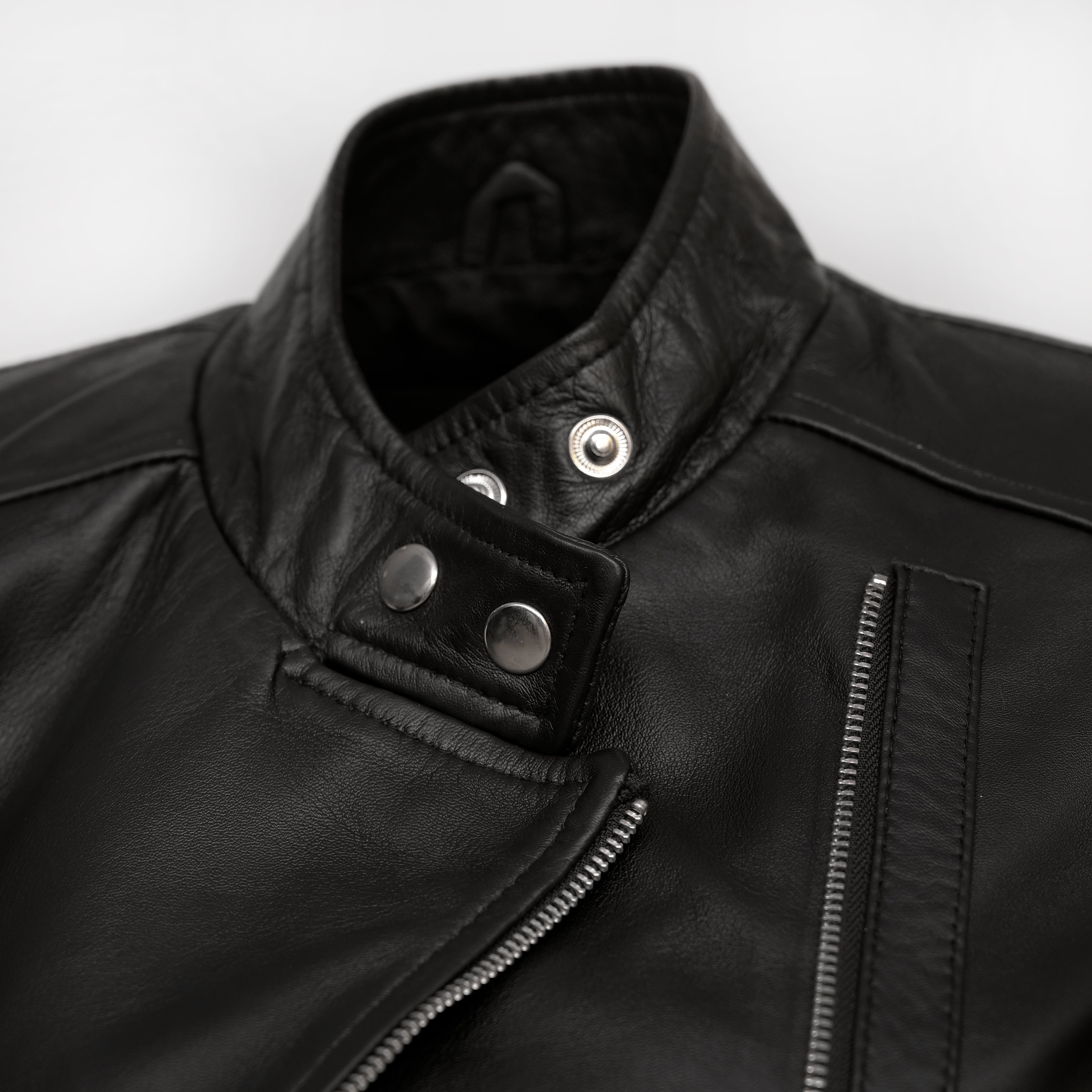 Female Classic Leather Long Coat – Fl01