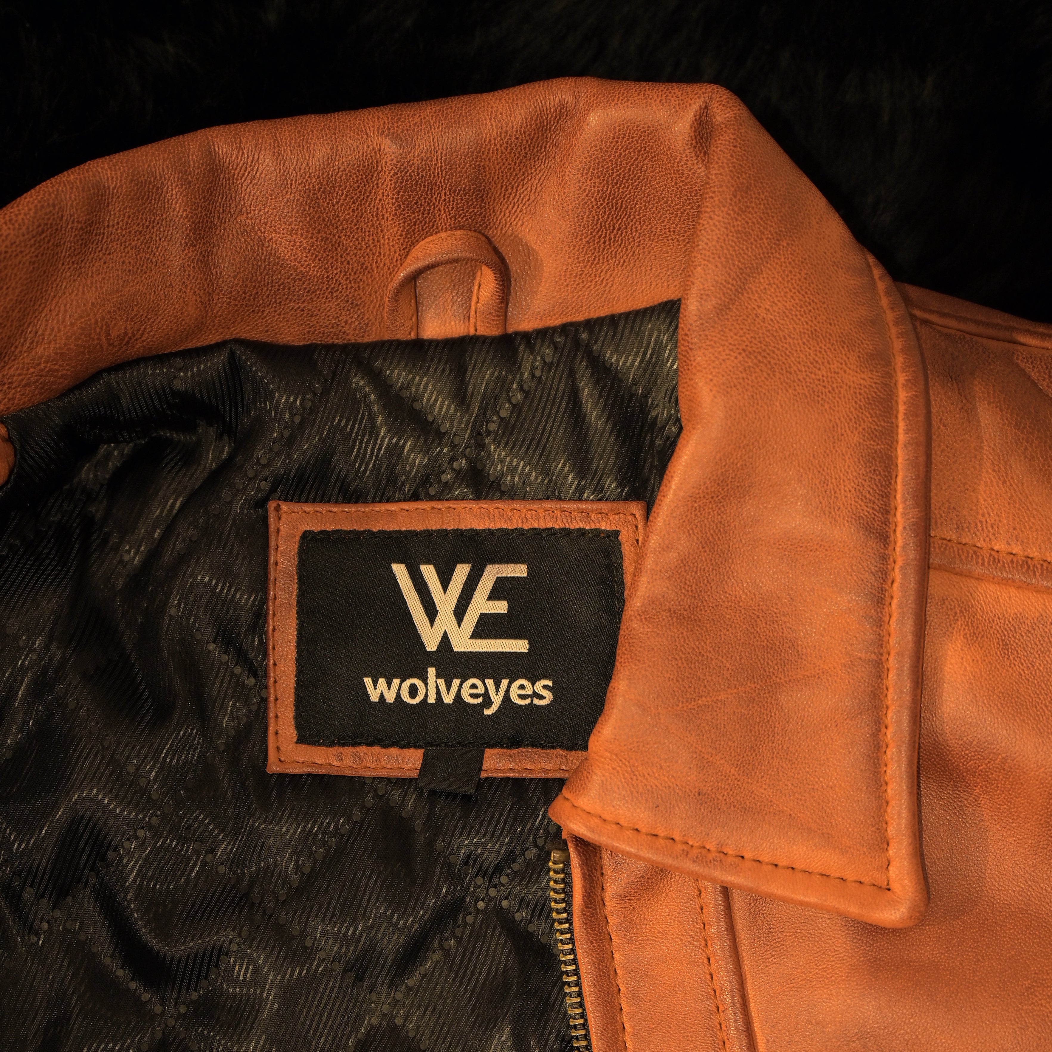 Ionic Brown Leather Jacket (Sf001)