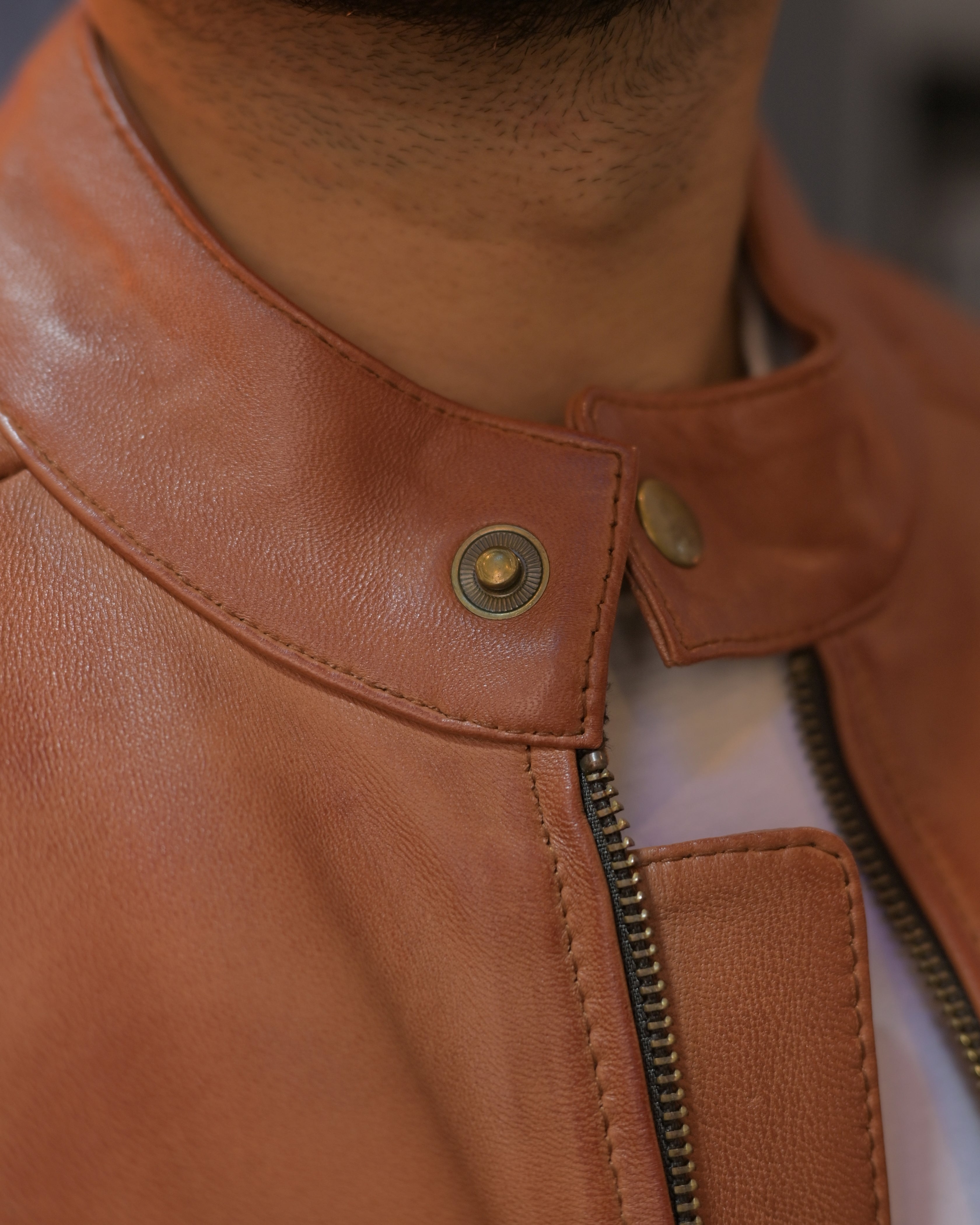 Ionic Brown Stylish Leather Jacket SF003
