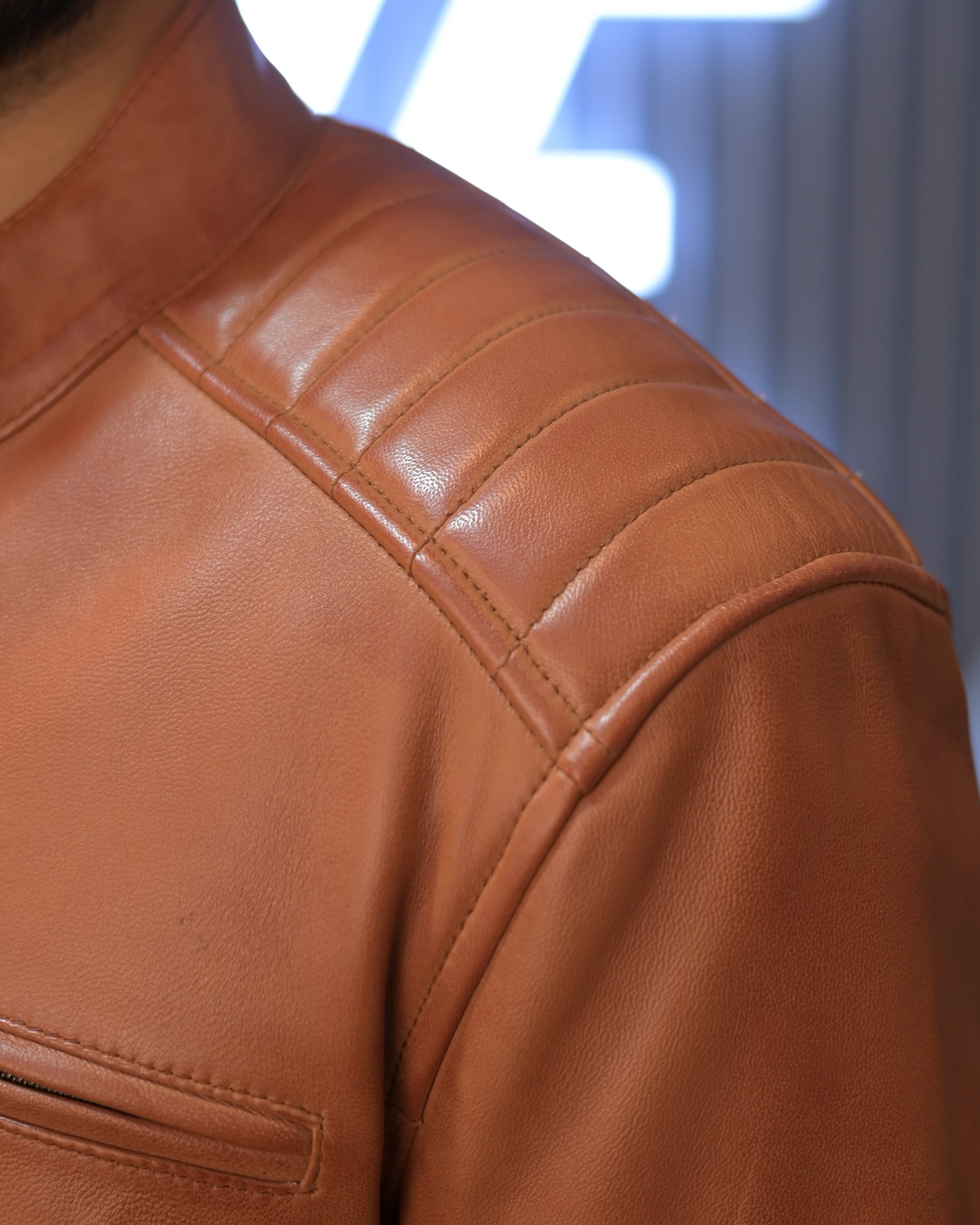Ionic Brown Stylish Leather Jacket SF003