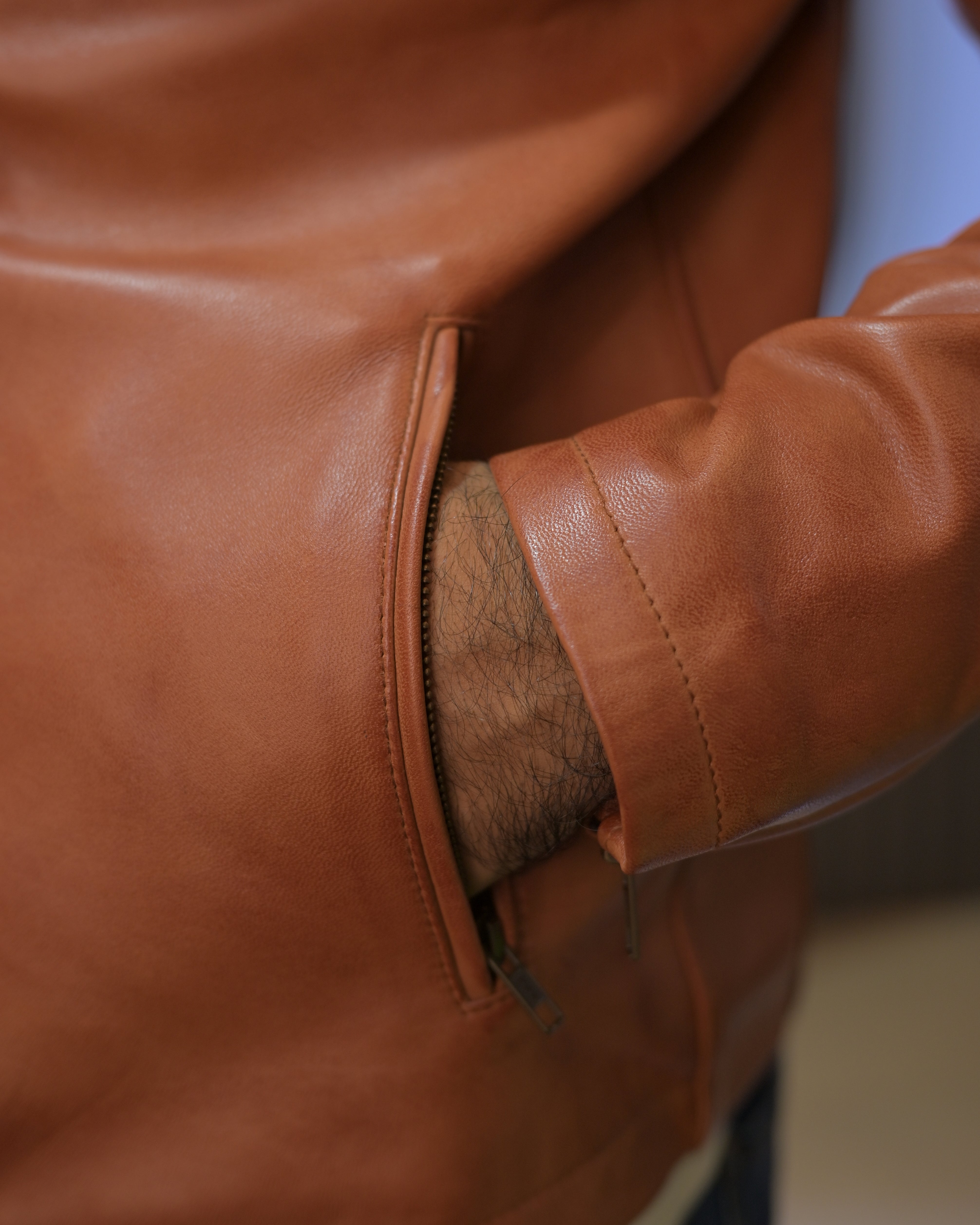 Ionic Brown Stylish Leather Jacket SF003