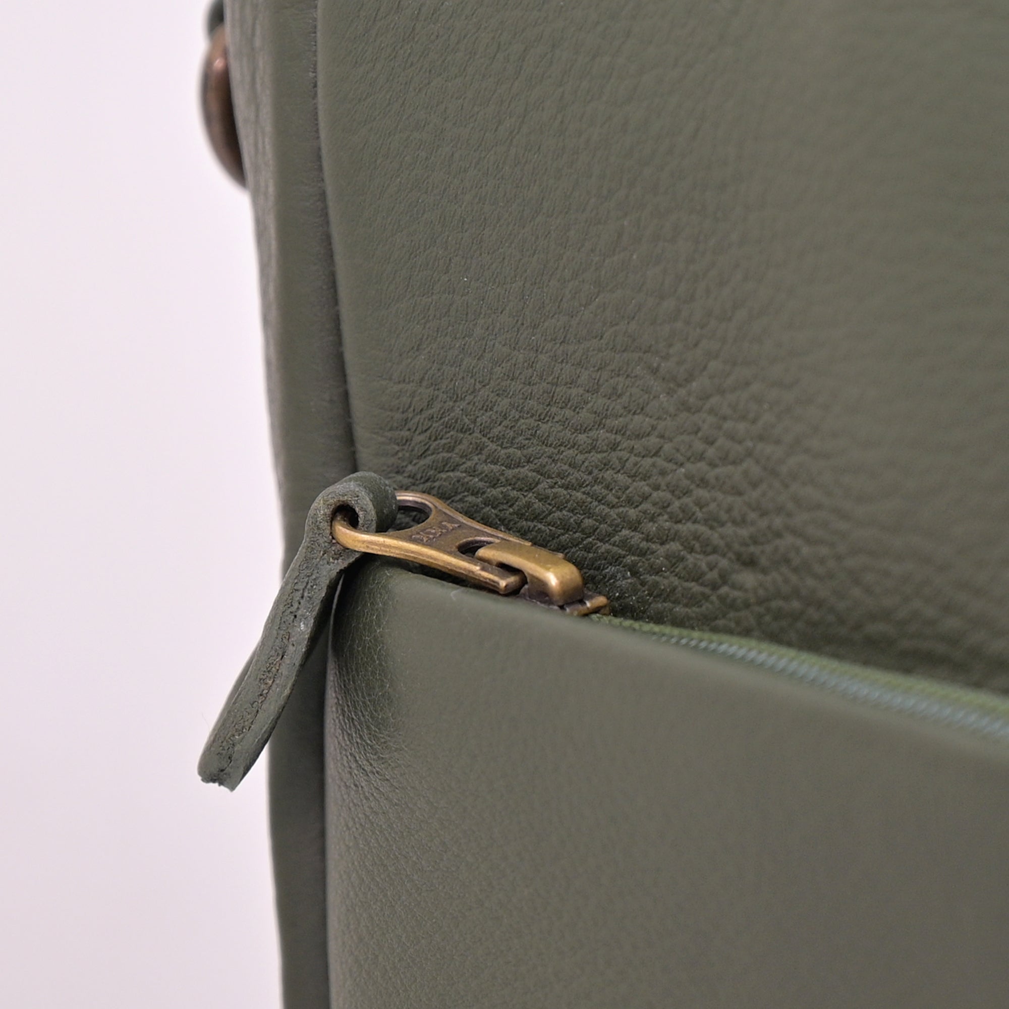 Ladies Natural Mild Leather Bag (GREEN)