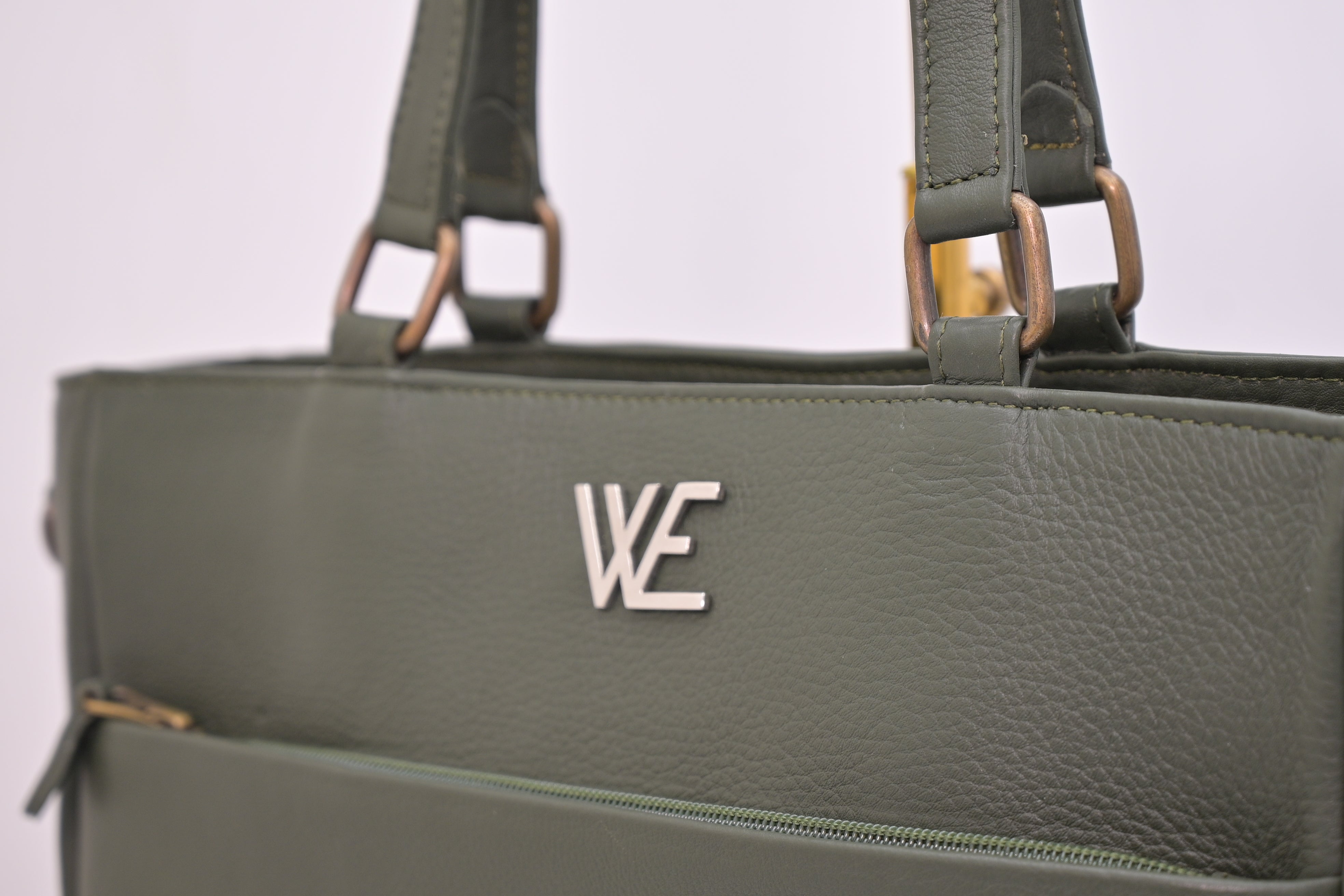 Ladies Natural Mild Leather Bag (GREEN)