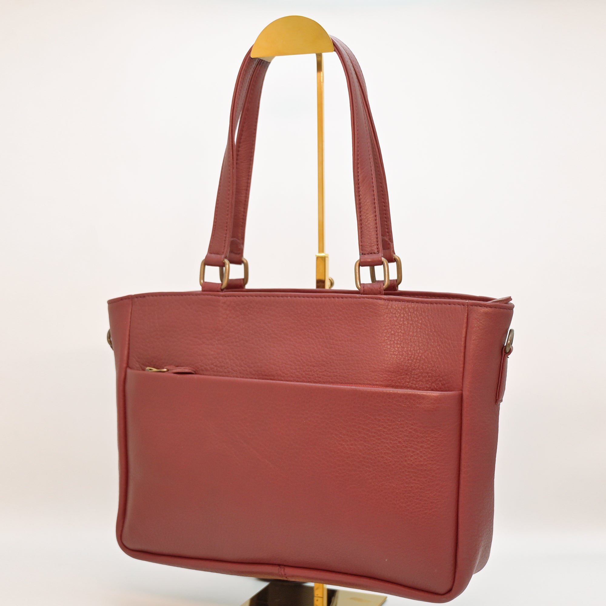 Ladies Natural Mild Leather Bag (RED)