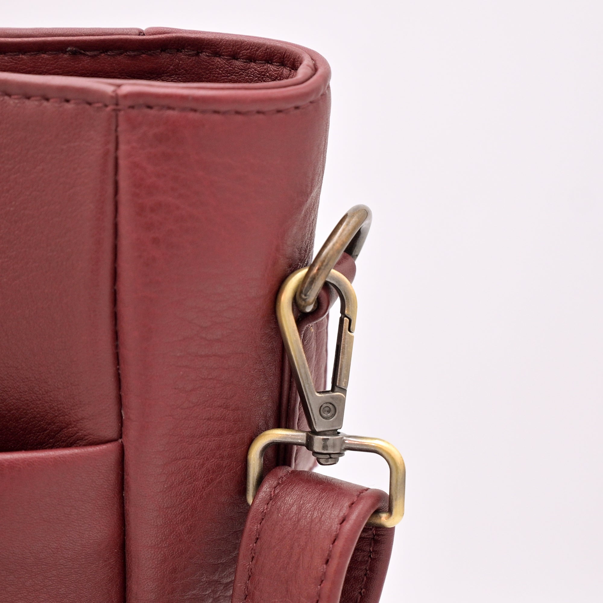 Ladies Natural Mild Leather Bag (RED)