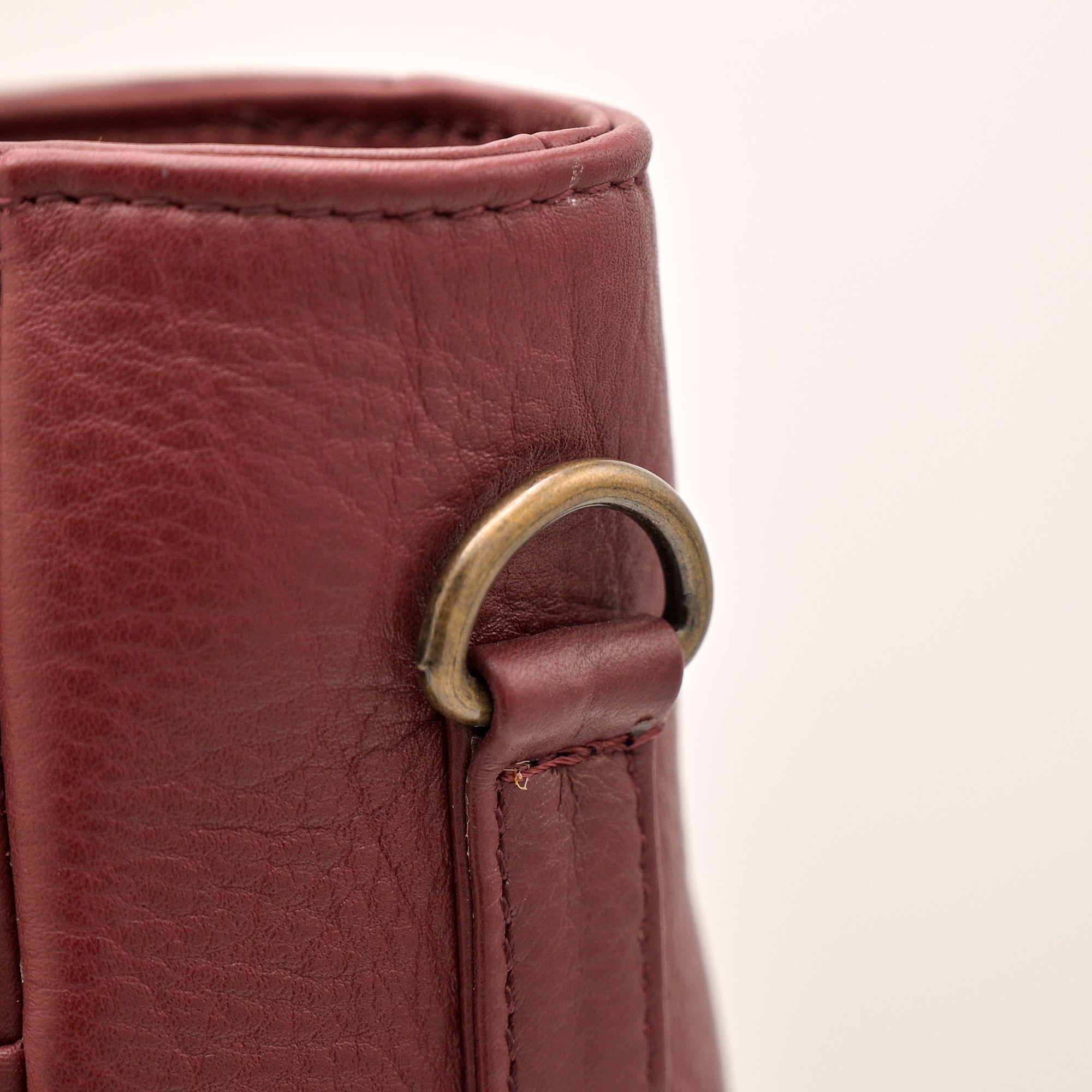 Ladies Natural Mild Leather Bag (RED)