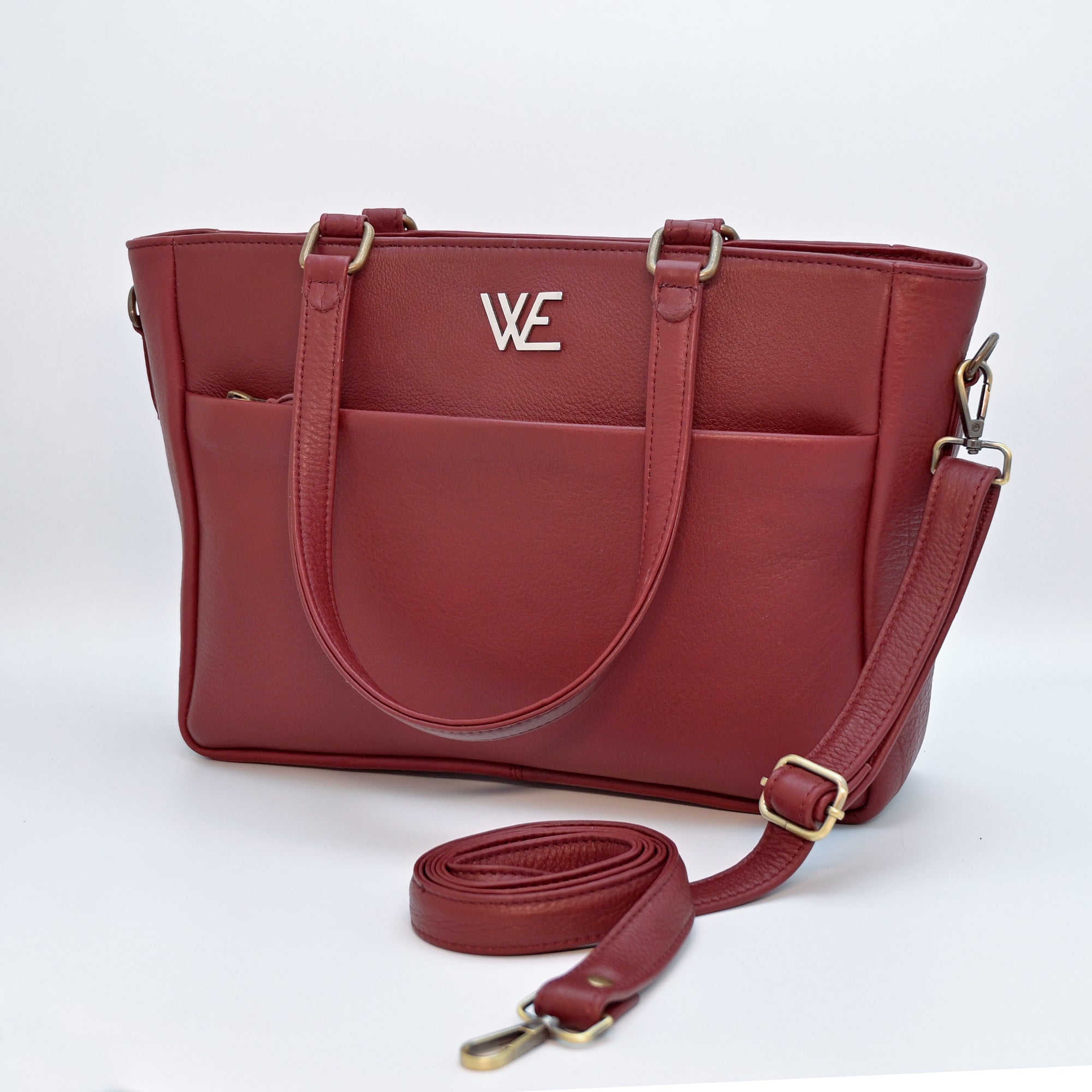 Ladies Natural Mild Leather Bag (RED)