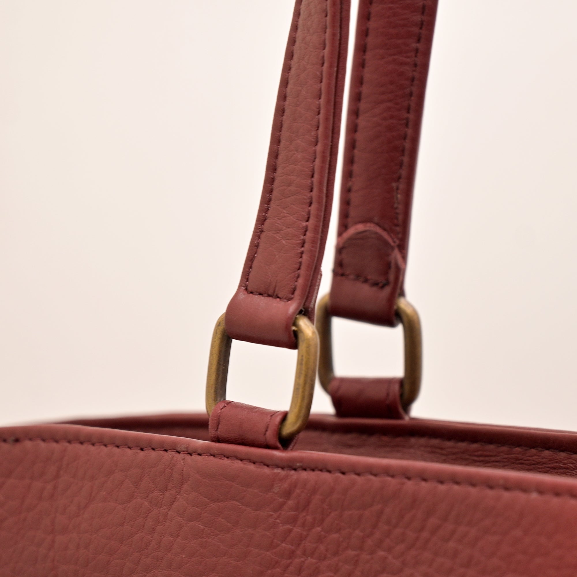 Ladies Natural Mild Leather Bag (RED)