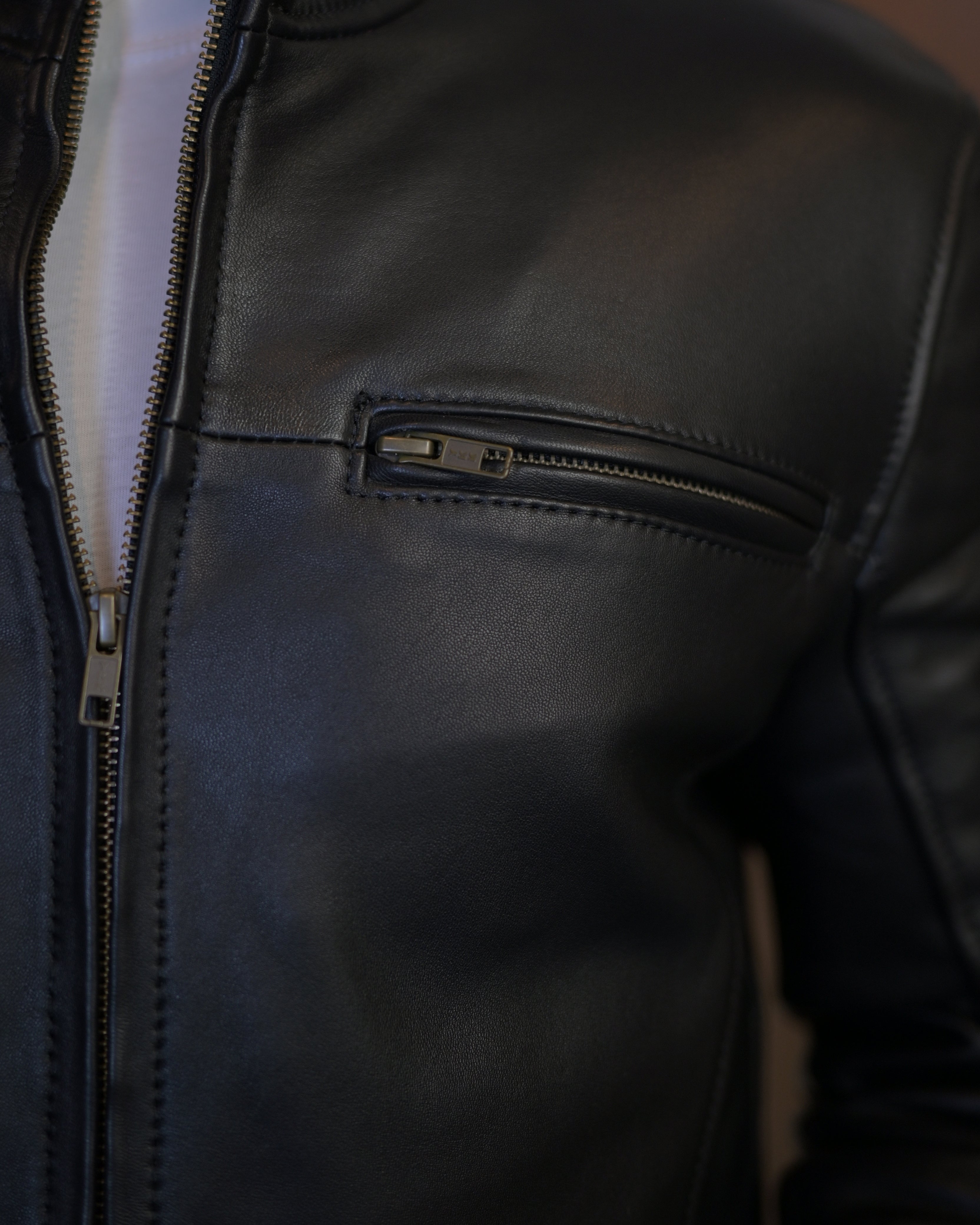 Leather Jacket black sf005
