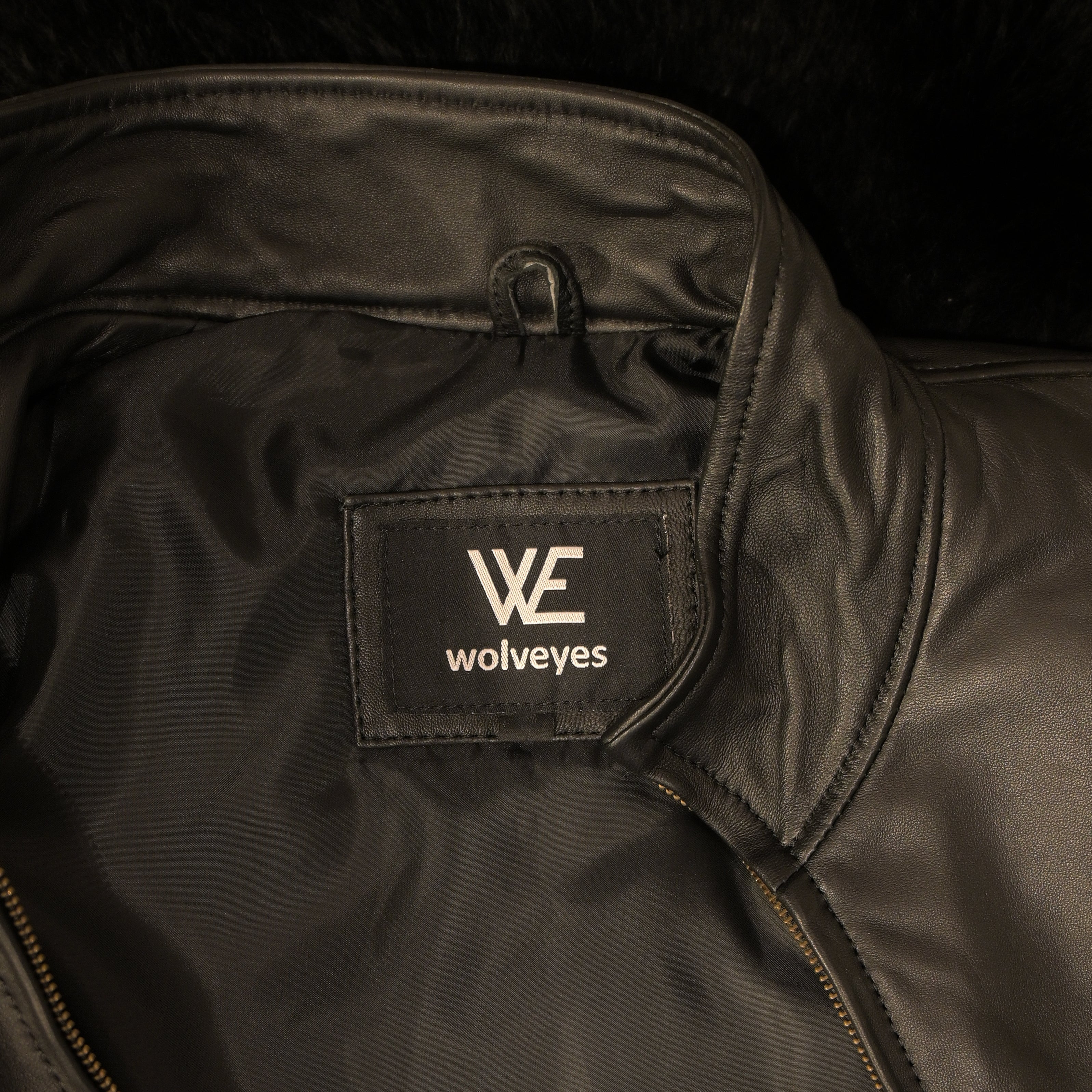 Leather Jacket black sf005
