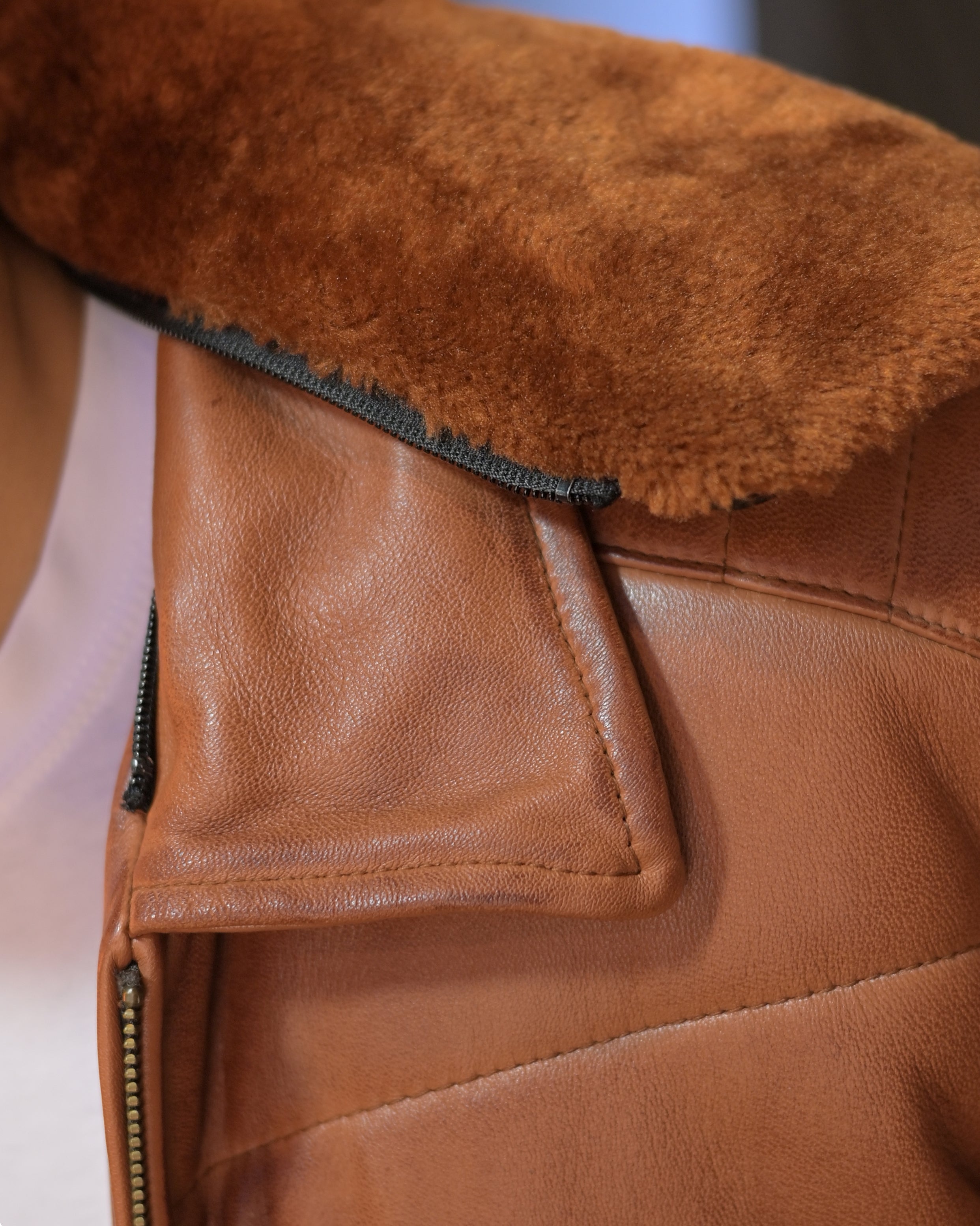 Leather Puffer Jacket Classic Sf11 (ionic brown)