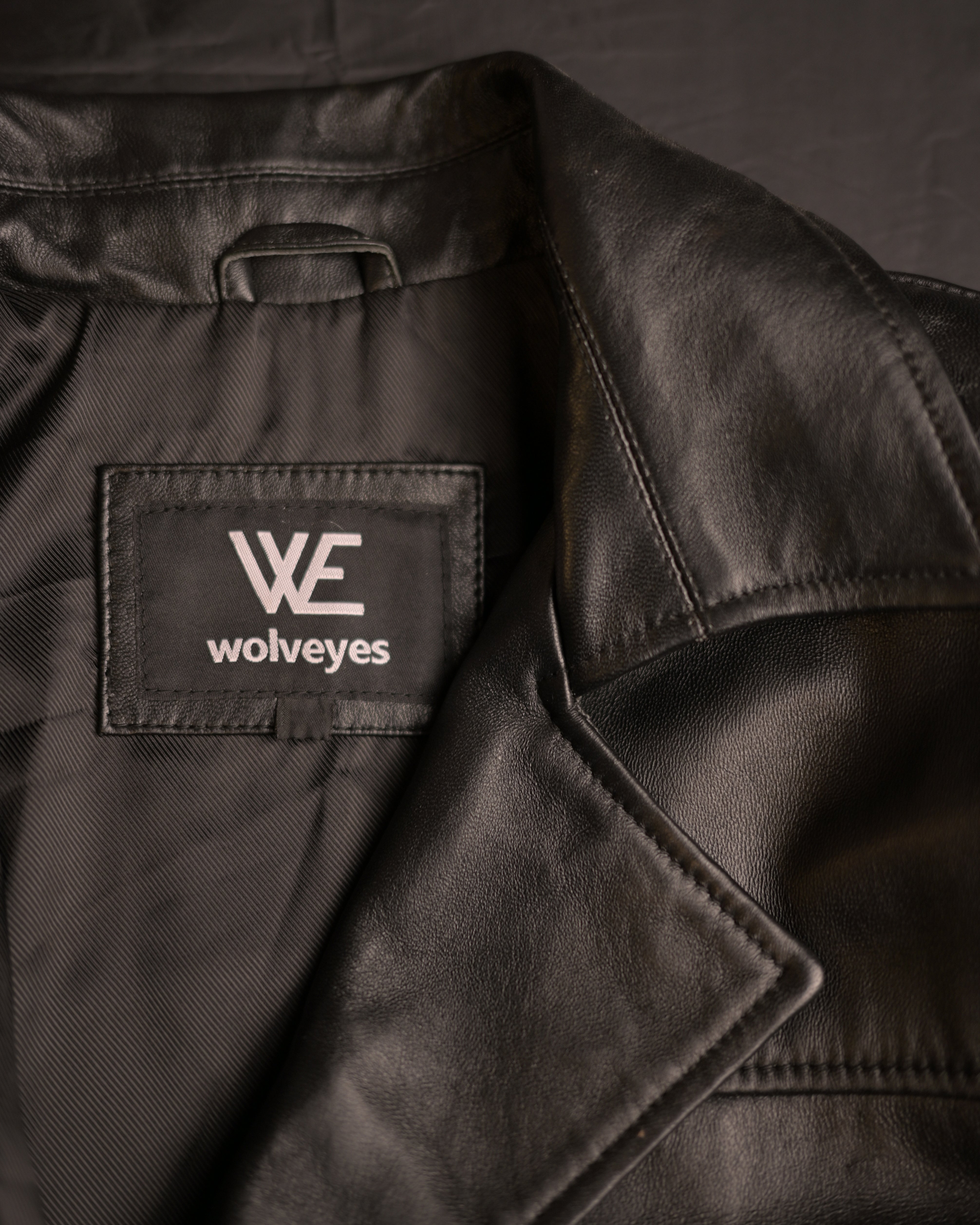 Men's Pure Leather Long Coat – Classic Black Sf15