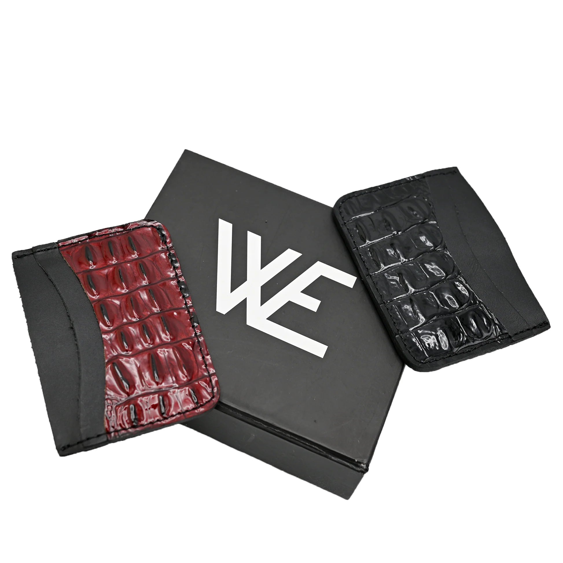 Pattent leather card holder