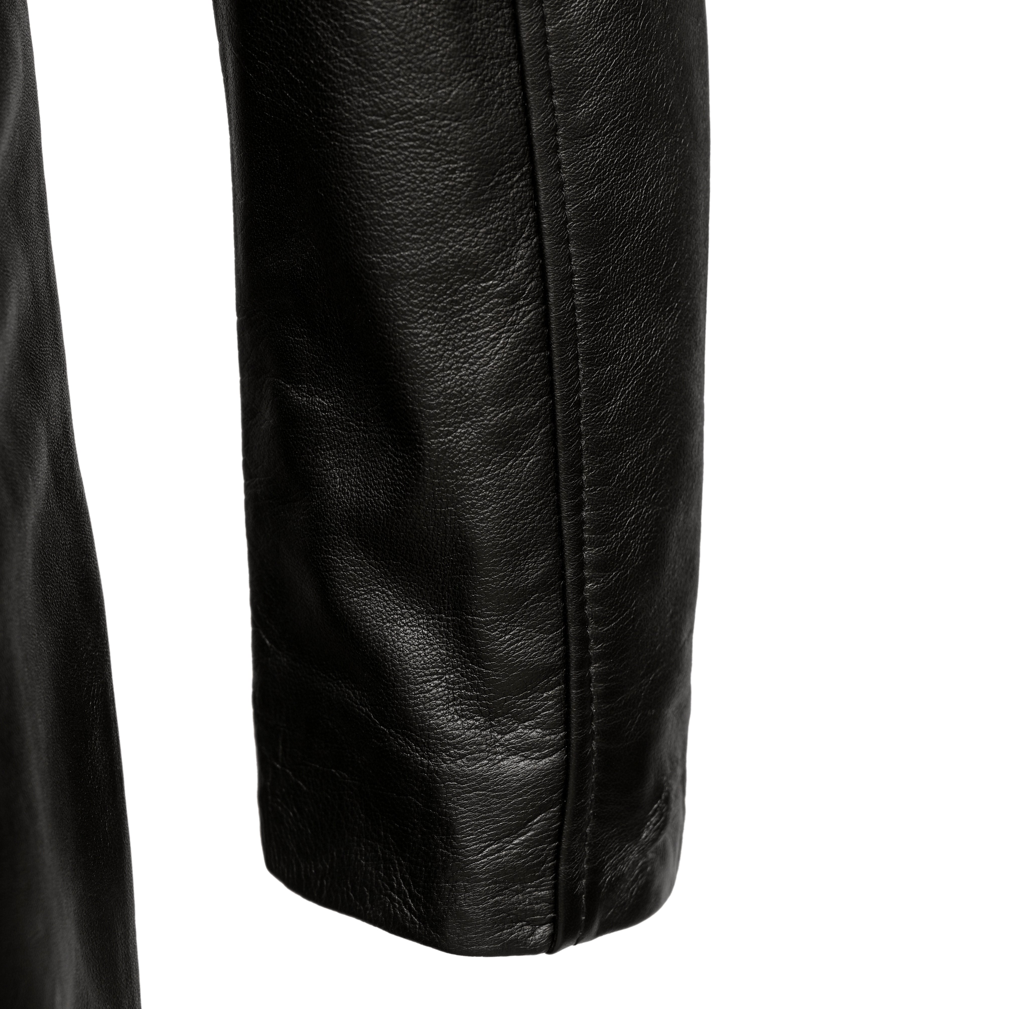 Women's Premium Leather Long Coat Fl02