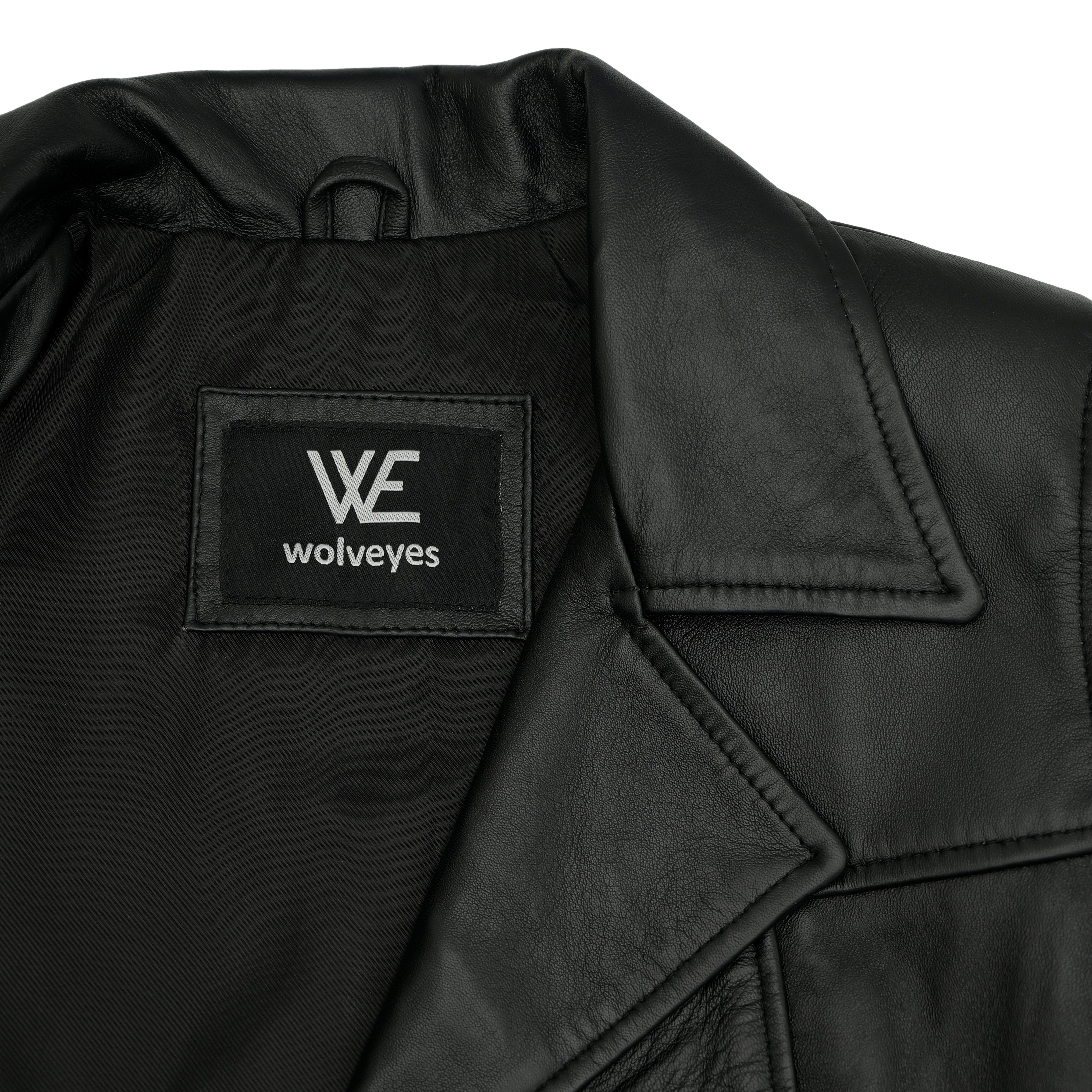 Women's Premium Leather Long Coat Fl02