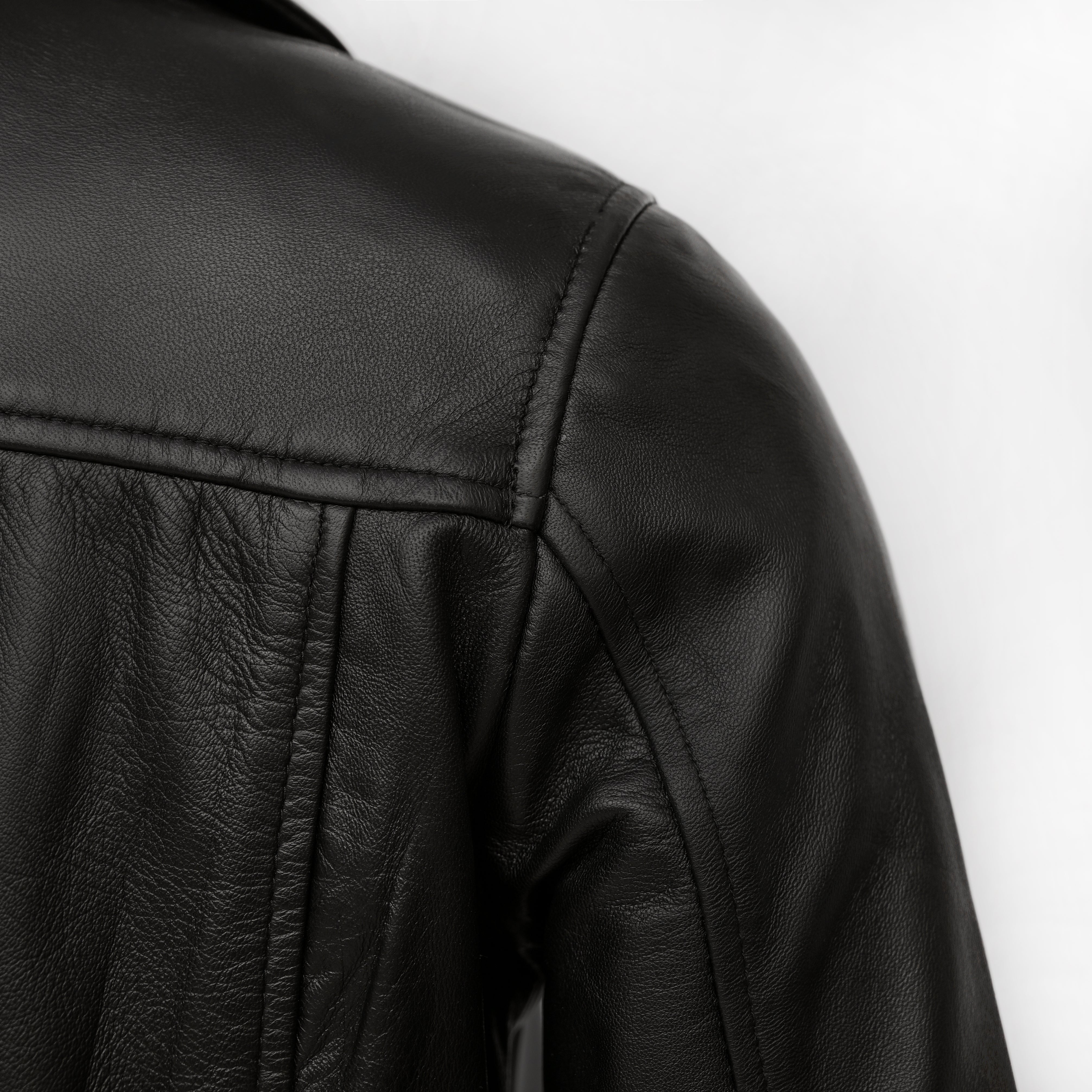 Women's Premium Leather Long Coat Fl02