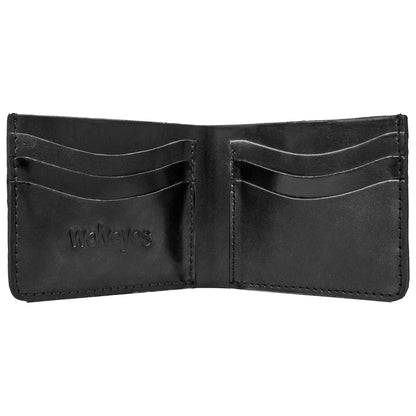 Black Pattent Fish Leather  bifold Wallet