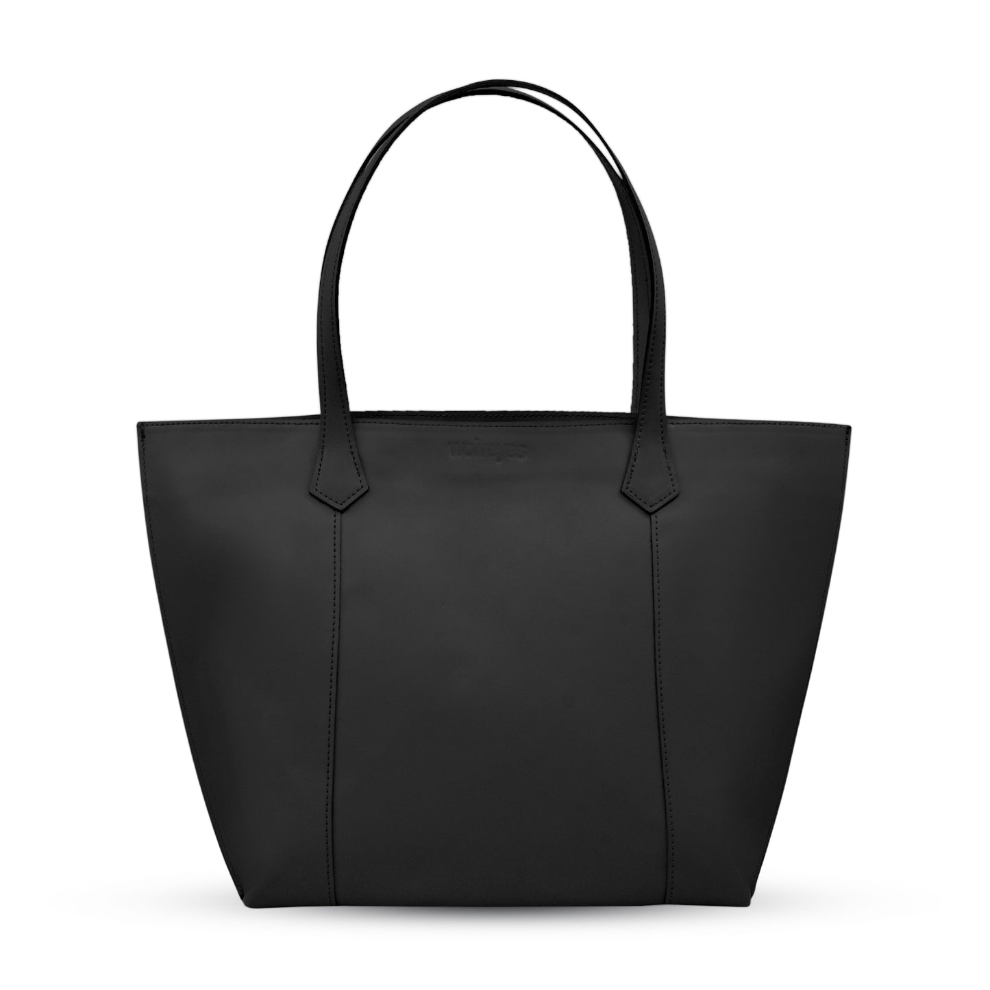 Black Leather Tote Bag