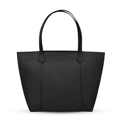 Black Leather Tote Bag