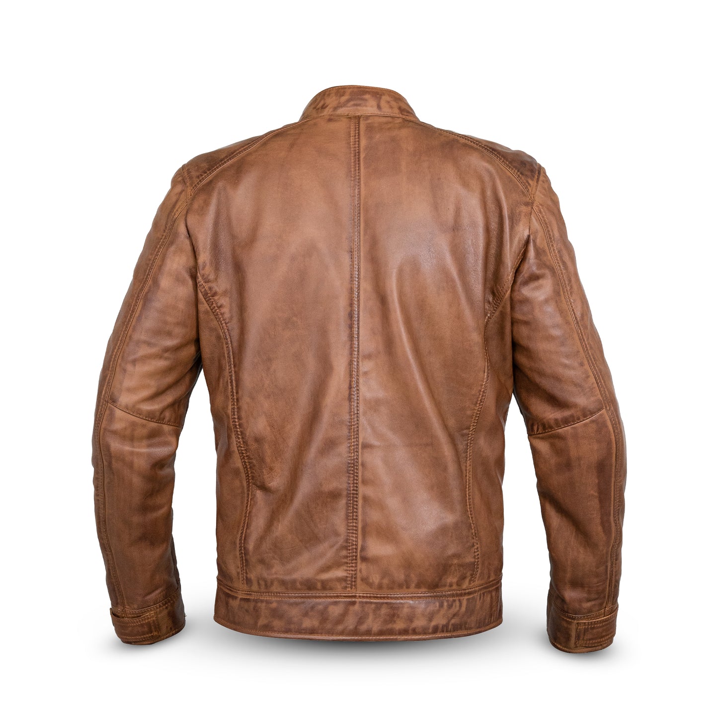 Ionic Brown Leather Jacket sf002