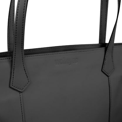 Black Leather Tote Bag