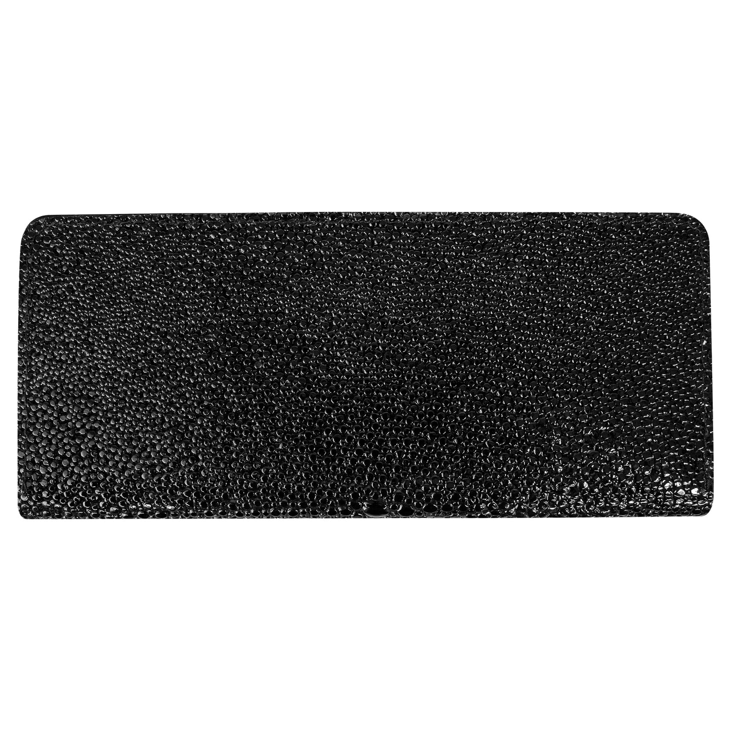 Black fish Pattent Long Leather Wallet