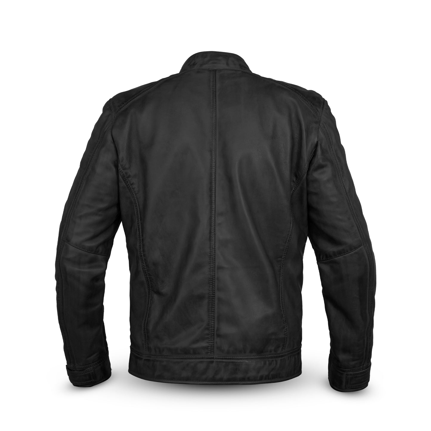 Dark Brown Leather Jacket sf002