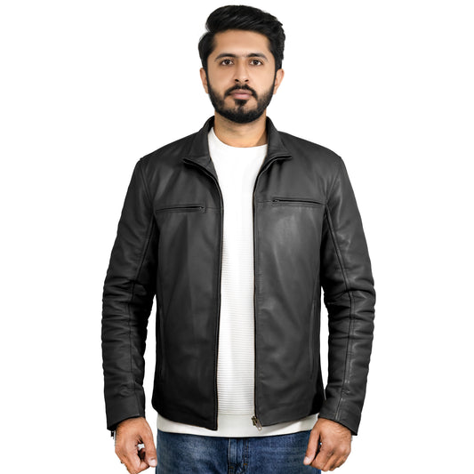 Leather Jacket black sf005