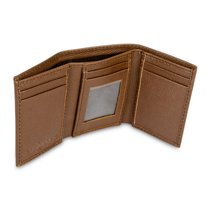 Leather trifold wallet