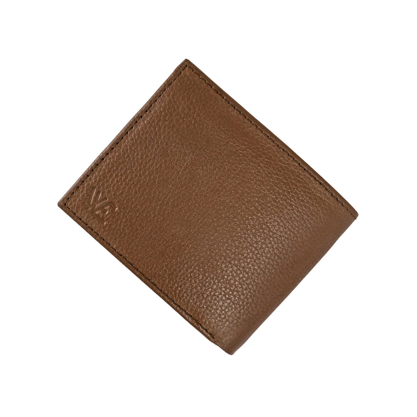 Mustard Brown Leather Bifold Wallet