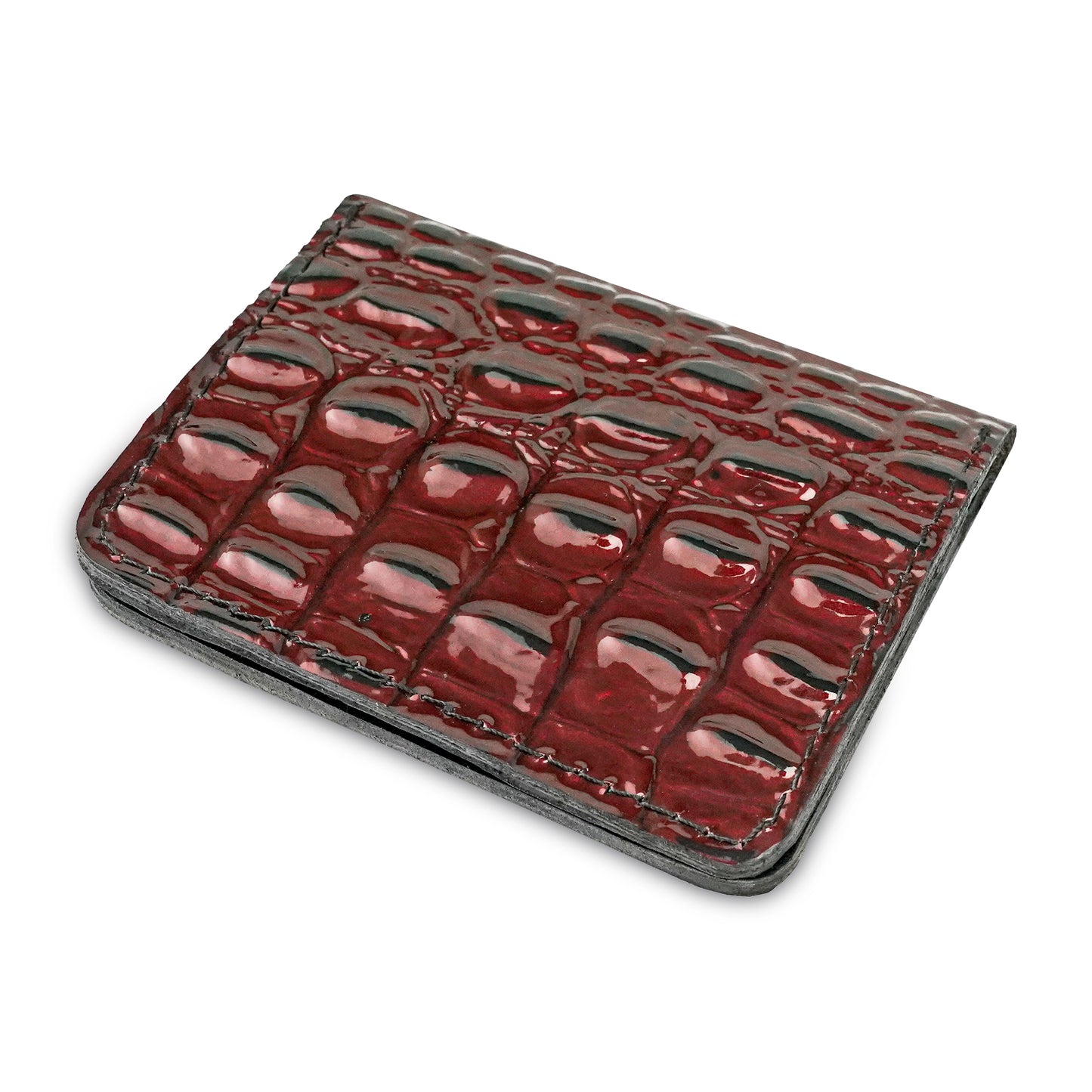 Crocodile Pattent Leather card Wallet