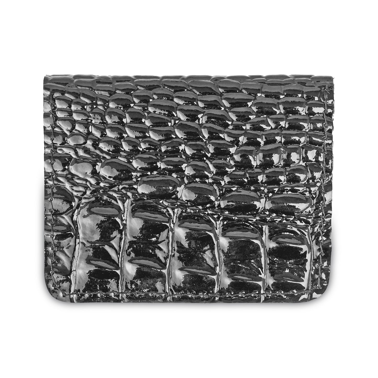 Crocodile Pattent Leather card Wallet