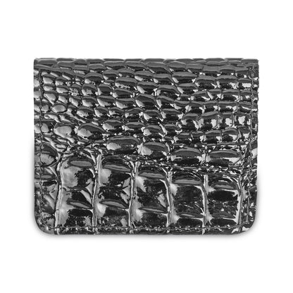 Crocodile Pattent Leather card Wallet