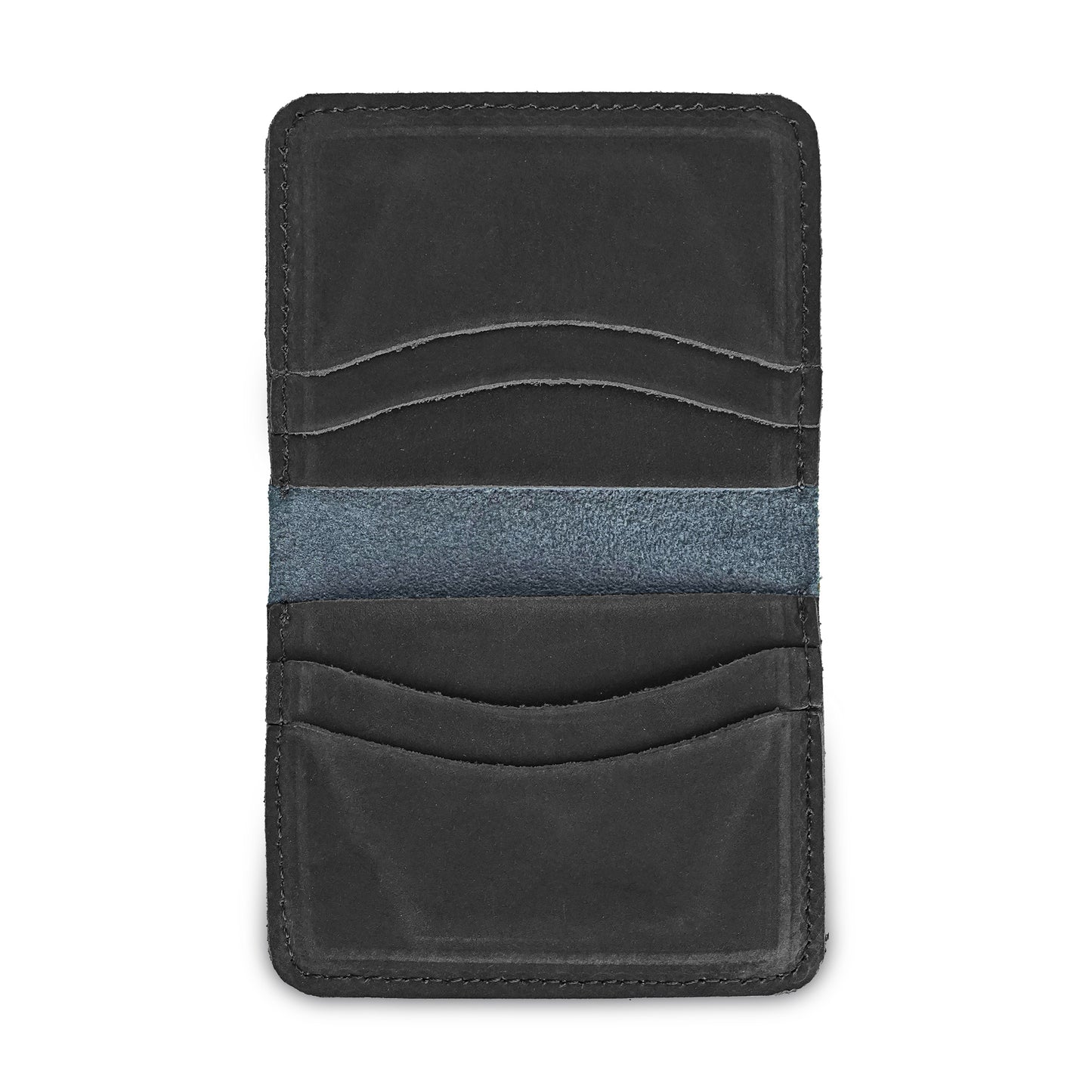 Sweat leather card wallet