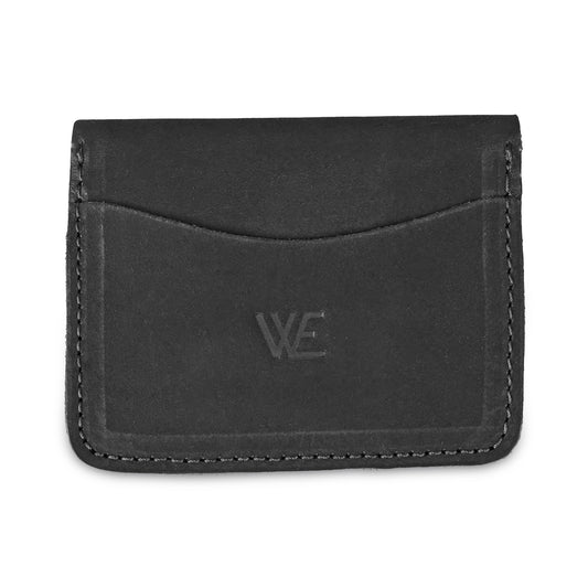 Sweat leather card wallet