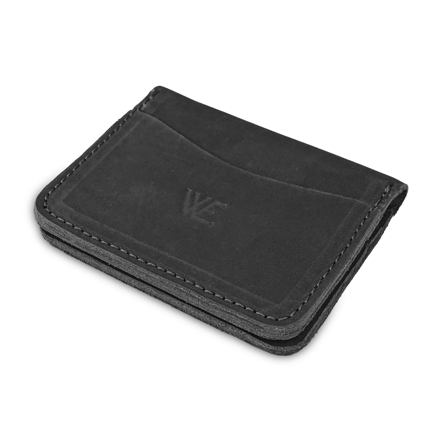 Sweat leather card wallet