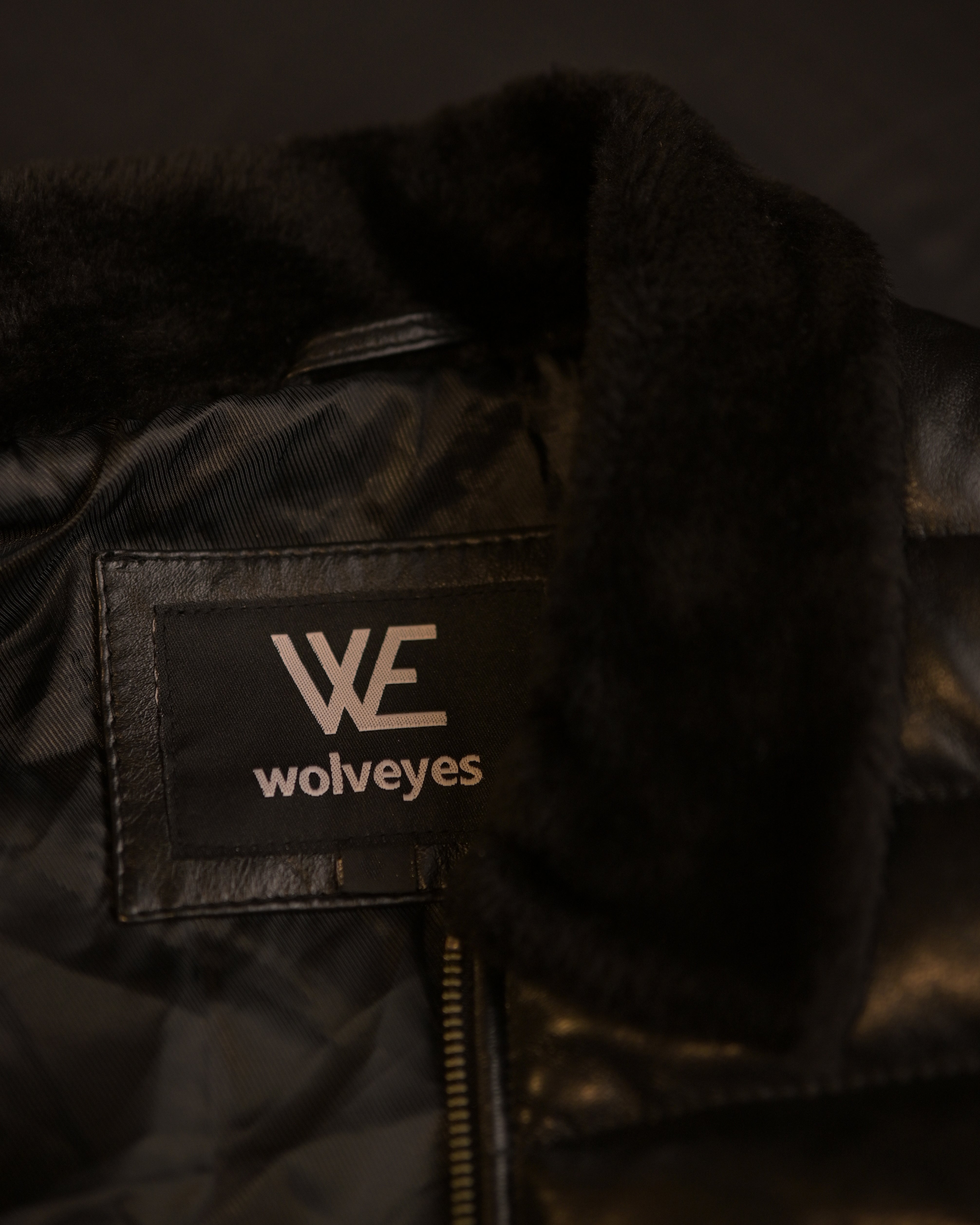 Lamb Skin Leather Puffer Jacket Sf004 (black)