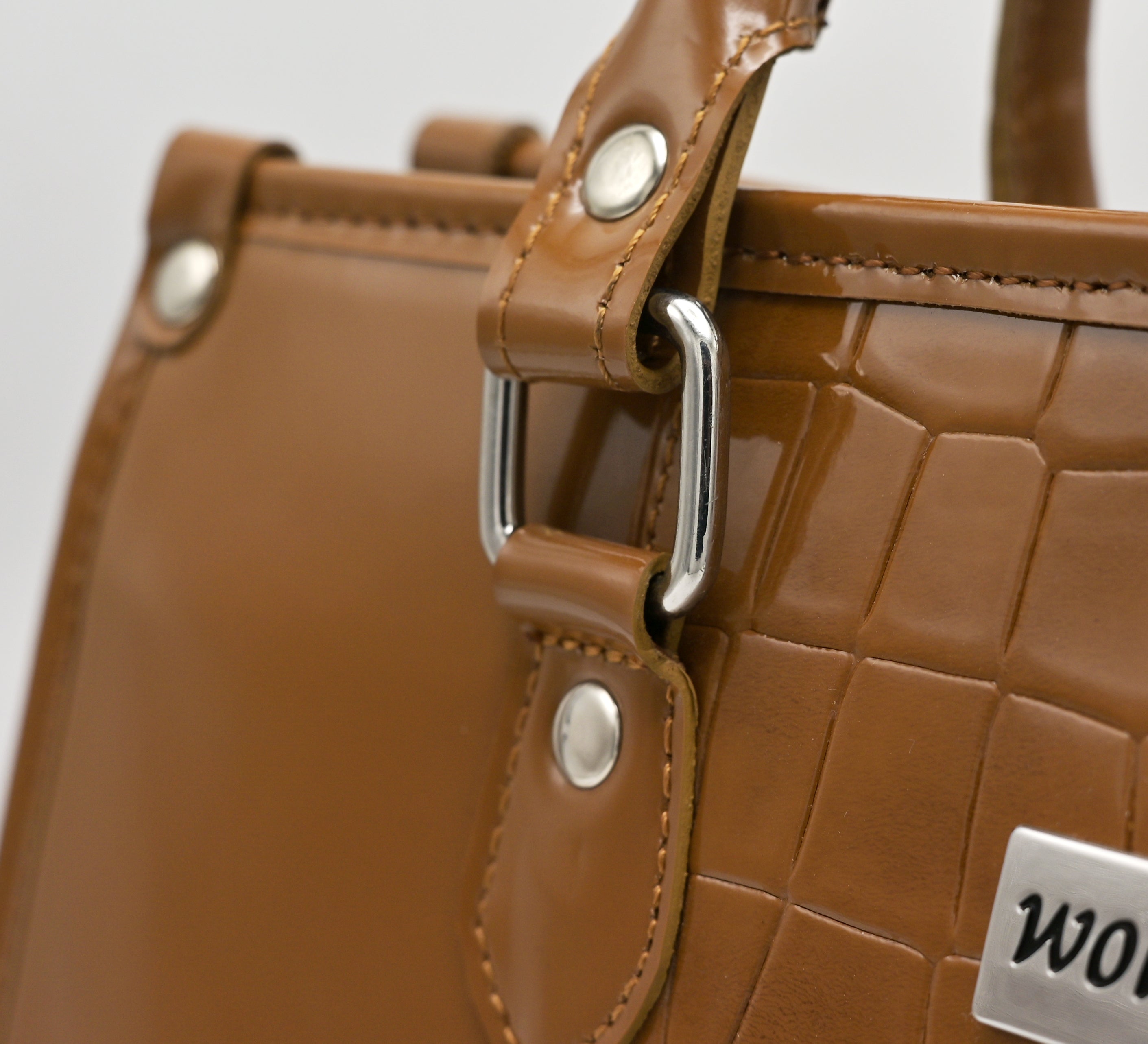Croco Elitaire Ladies Bag Mustard(CE01)
