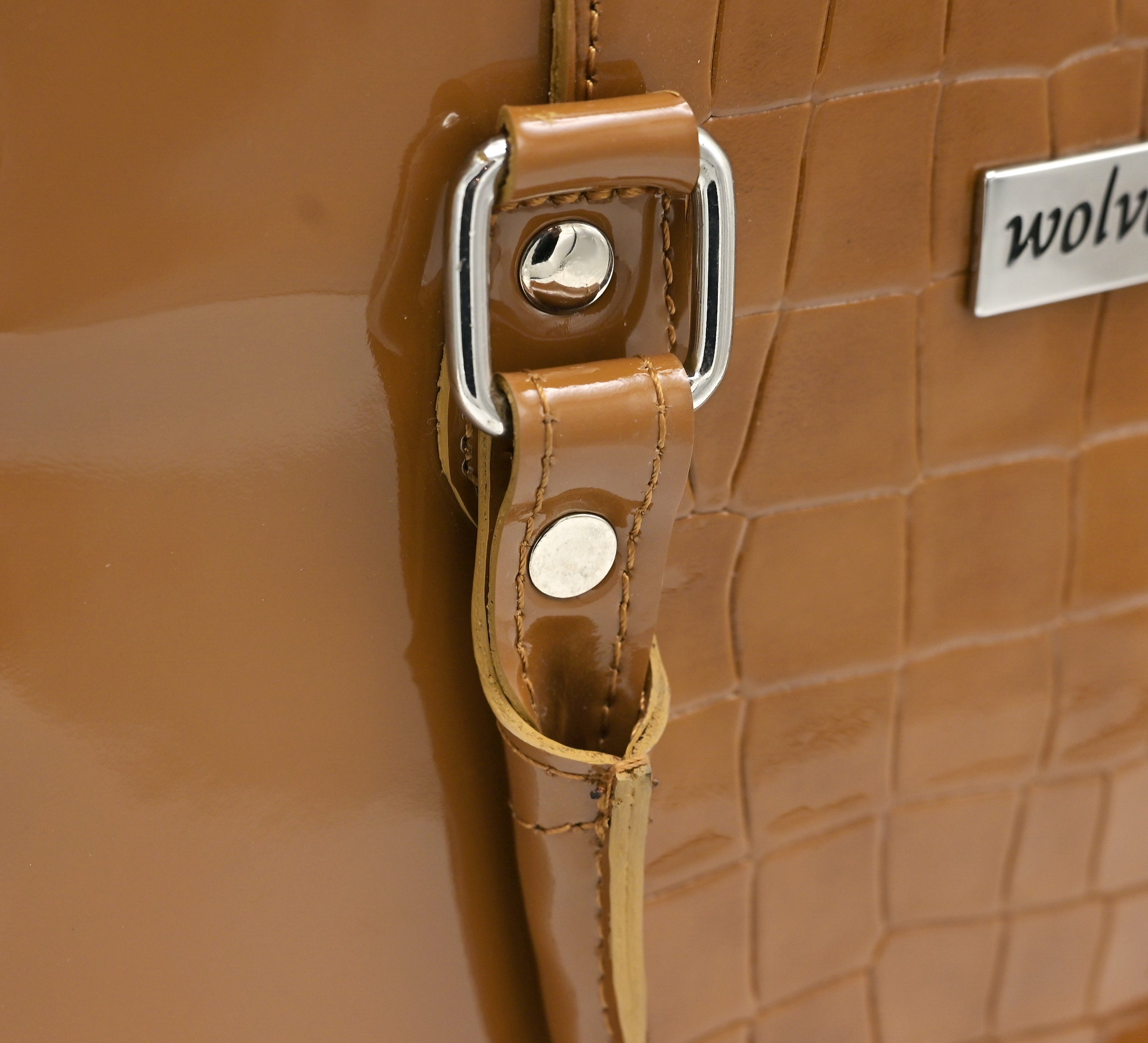 Croco Elitaire Ladies Bag Mustard(CE01)