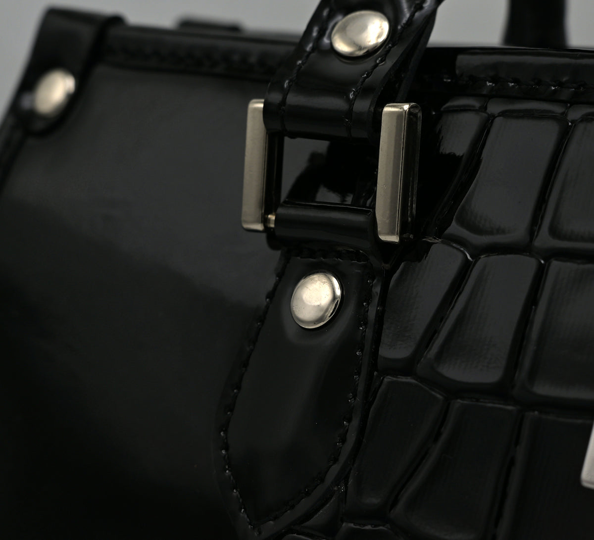 Croco Elitaire Ladies Bag Black (CE01)
