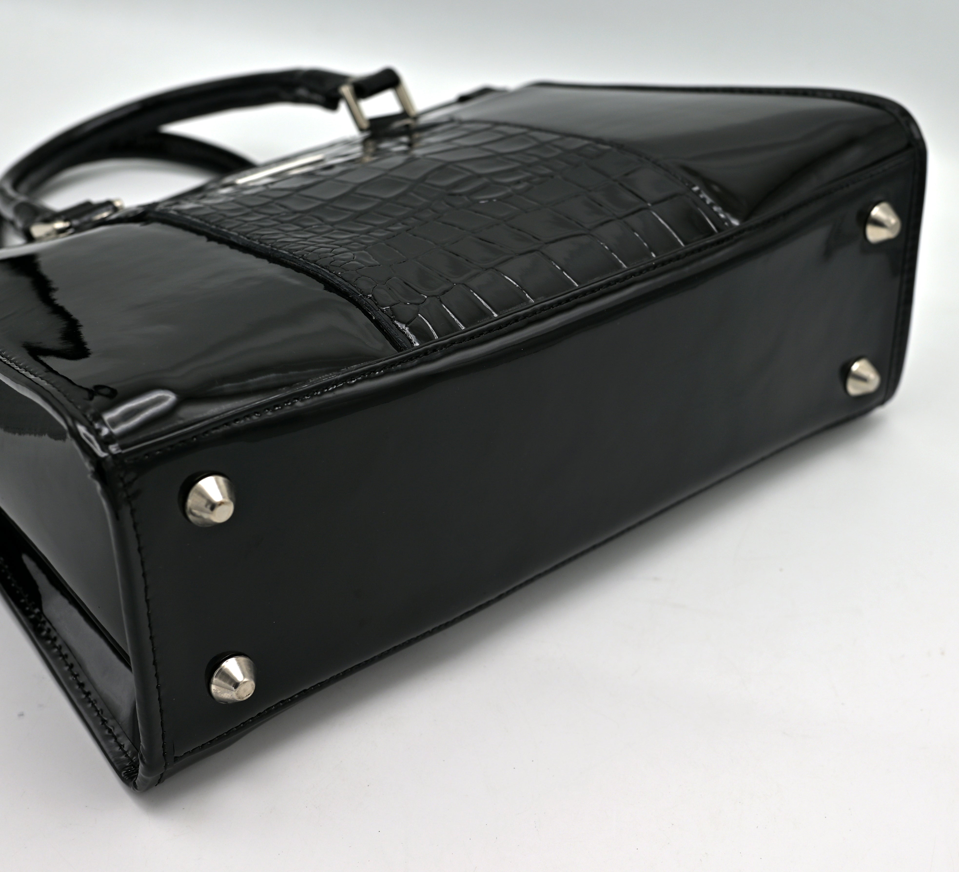Croco Elitaire Ladies Bag Black (CE01)