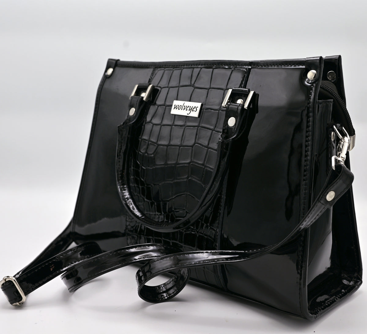 Croco Elitaire Ladies Bag Black (CE01)