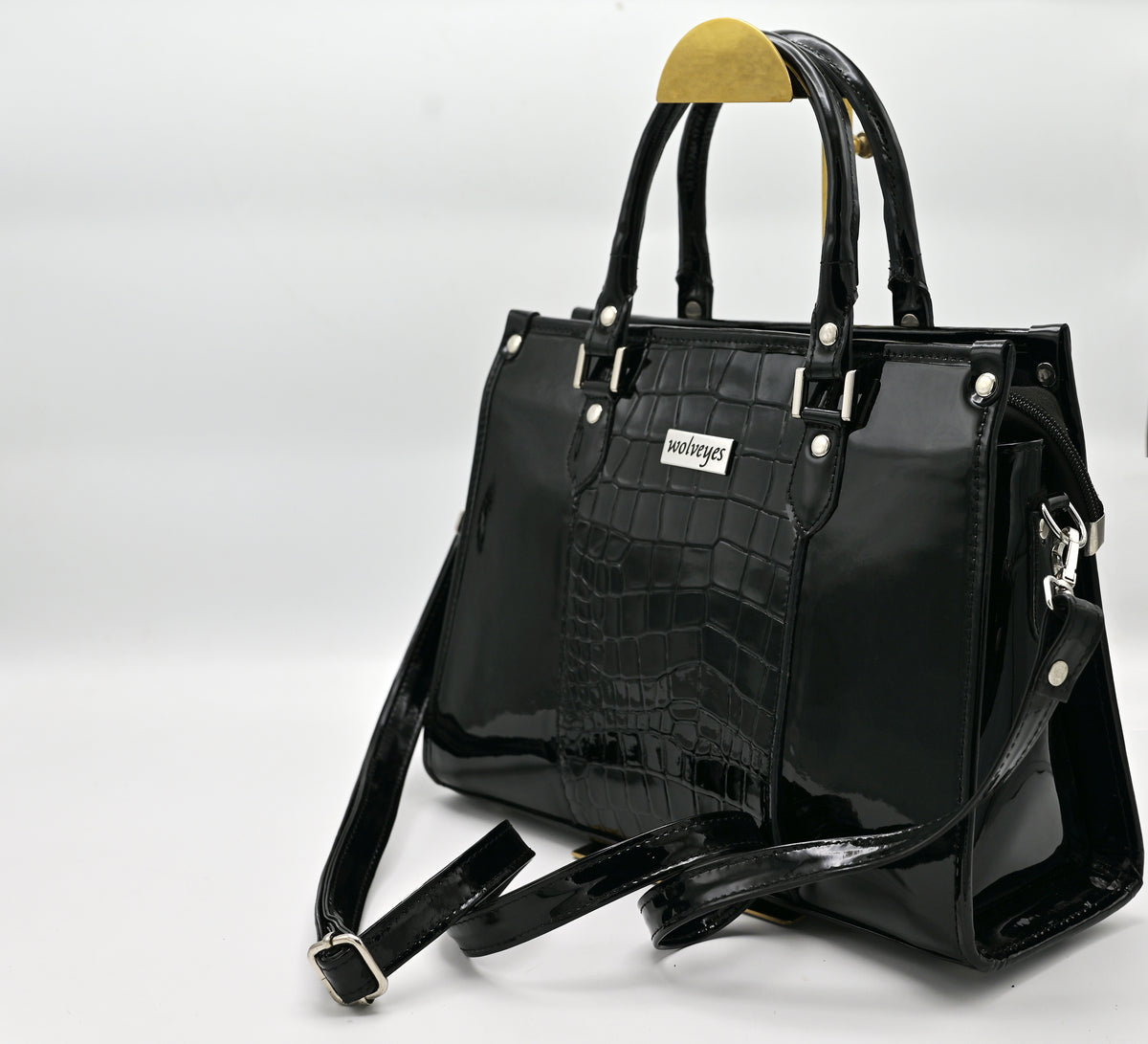 Croco Elitaire Ladies Bag Black (CE01)