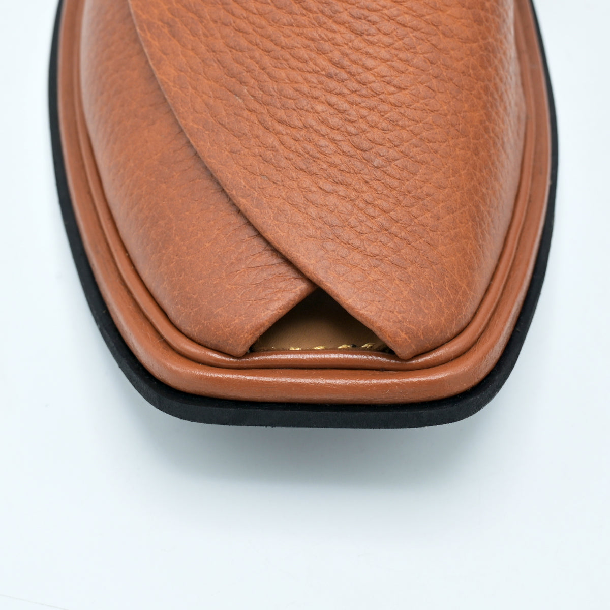 Mild Medicated Leather Chappal (MMC01 Mustard)