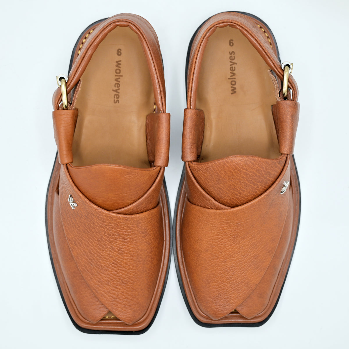 Mild Medicated Leather Chappal (MMC01 Mustard)